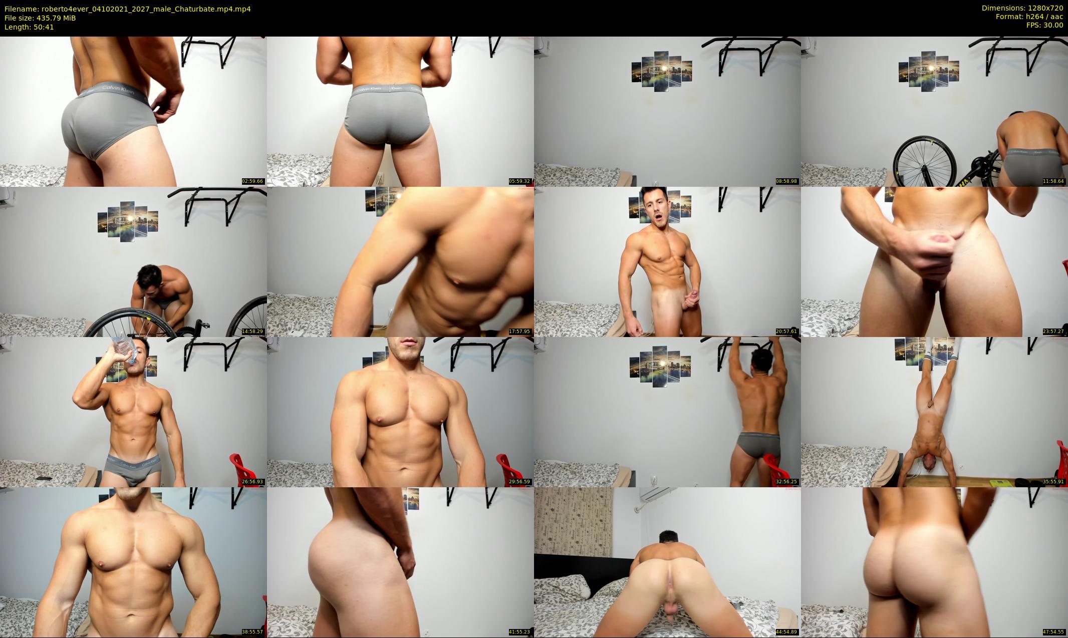 roberto4ever — 51 minute Chaturbate male cam show recording, 720p, Oct 4, 2021