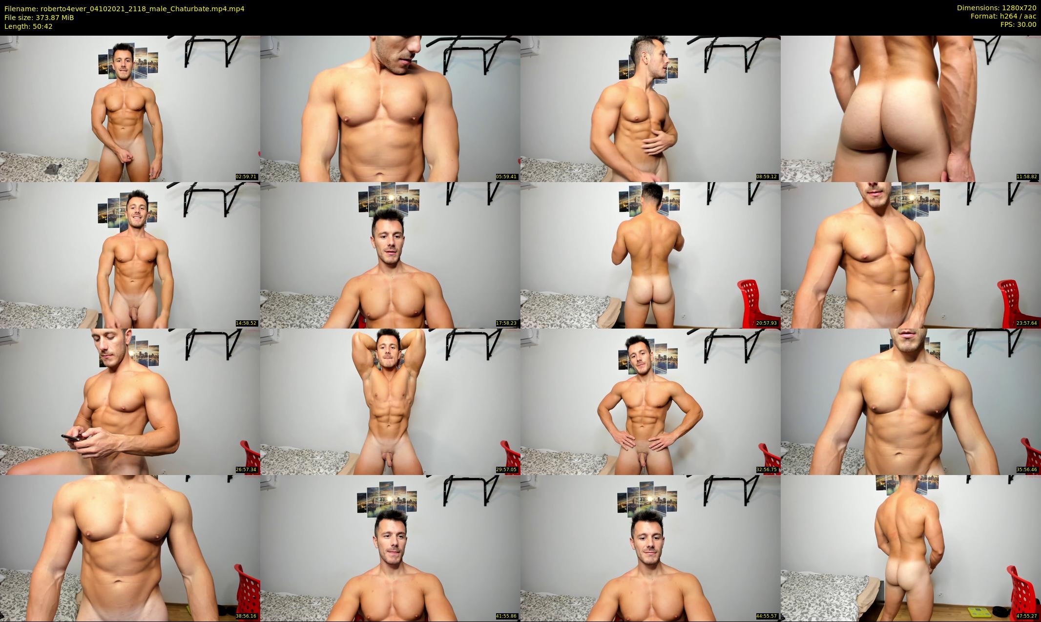 roberto4ever — 51 minute Chaturbate male cam show recording, 720p, Oct 4, 2021
