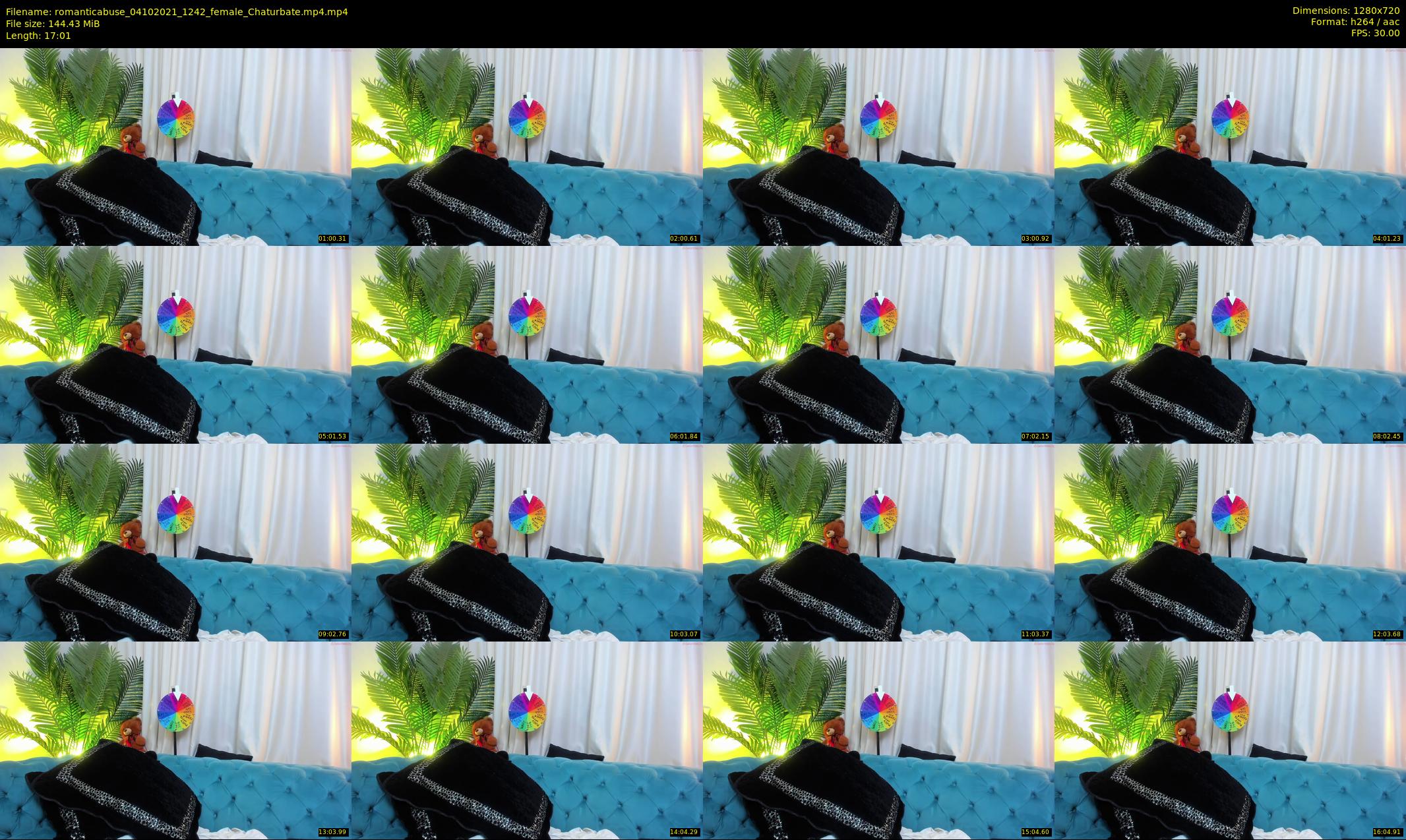 romanticabuse — 18 minute Chaturbate female cam show recording, 720p, Oct 4, 2021