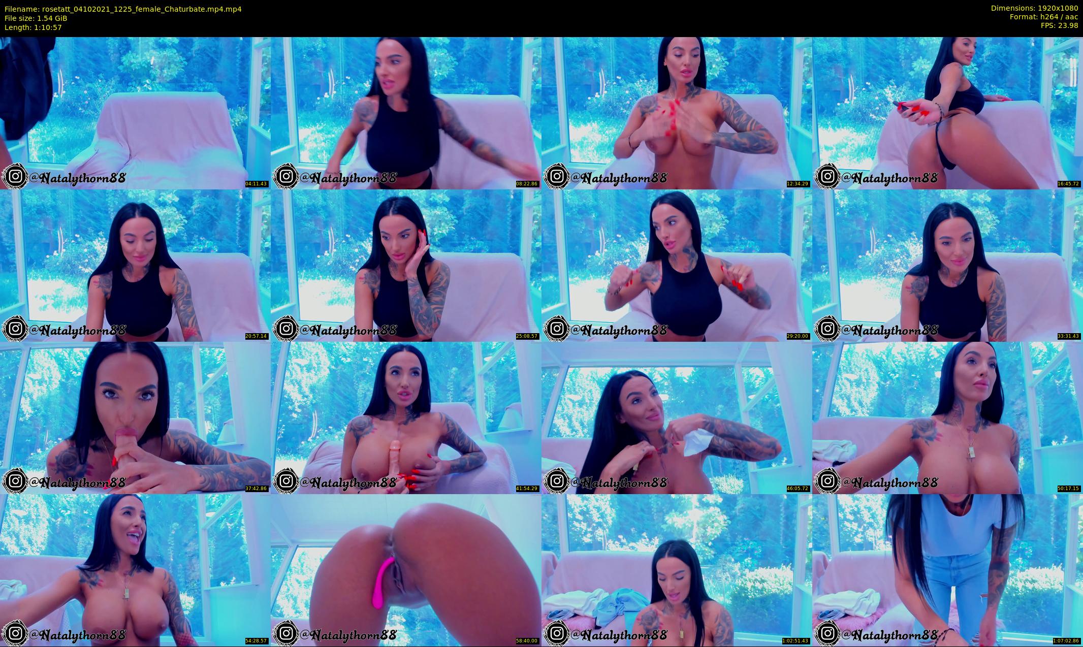 rosetatt — 71 minute Chaturbate female cam show recording, 1080p, Oct 4, 2021