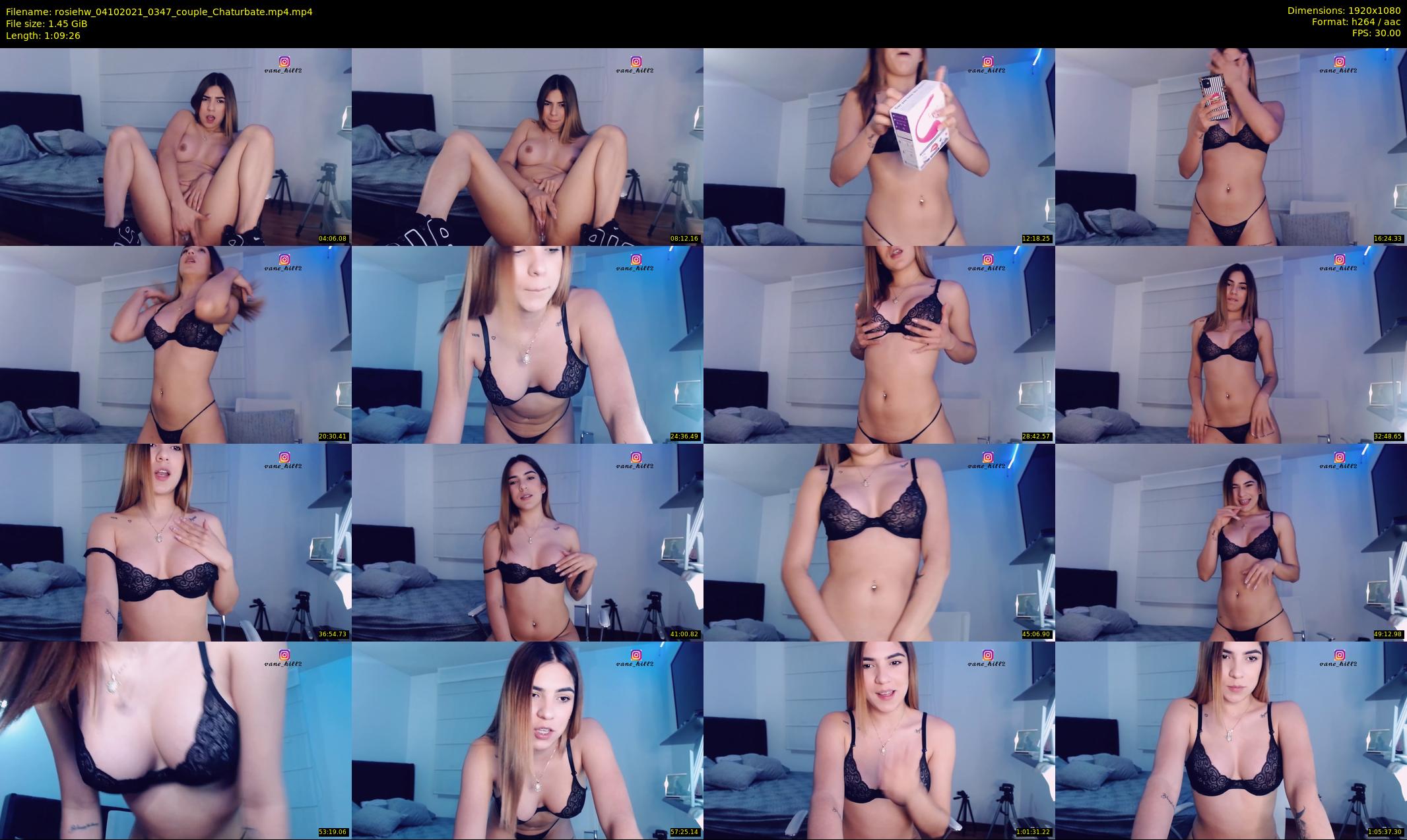 rosiehw — 70 minute Chaturbate couple cam show recording, 1080p, Oct 4, 2021