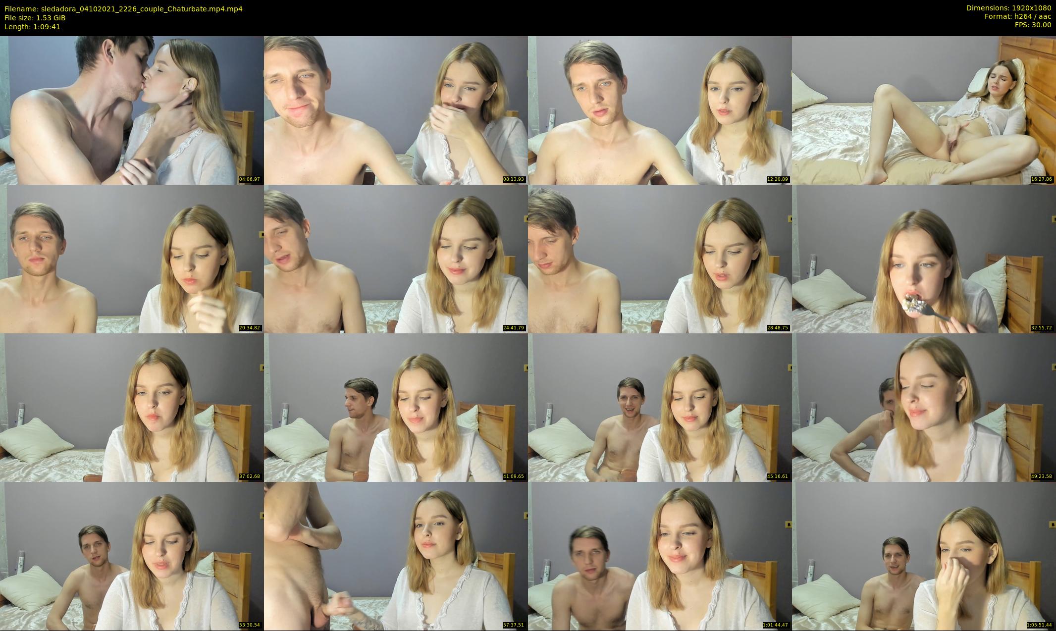 sledadora — 70 minute Chaturbate couple cam show recording, 1080p, Oct 4, 2021