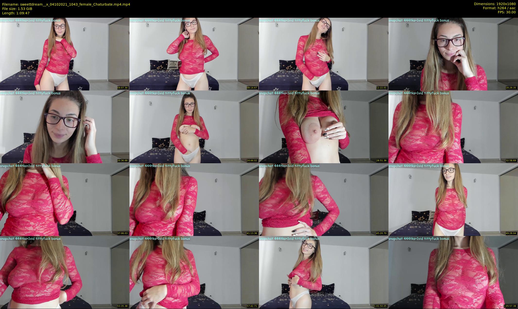 sweettdream__x — 70 minute Chaturbate female cam show recording, 1080p, Oct 4, 2021