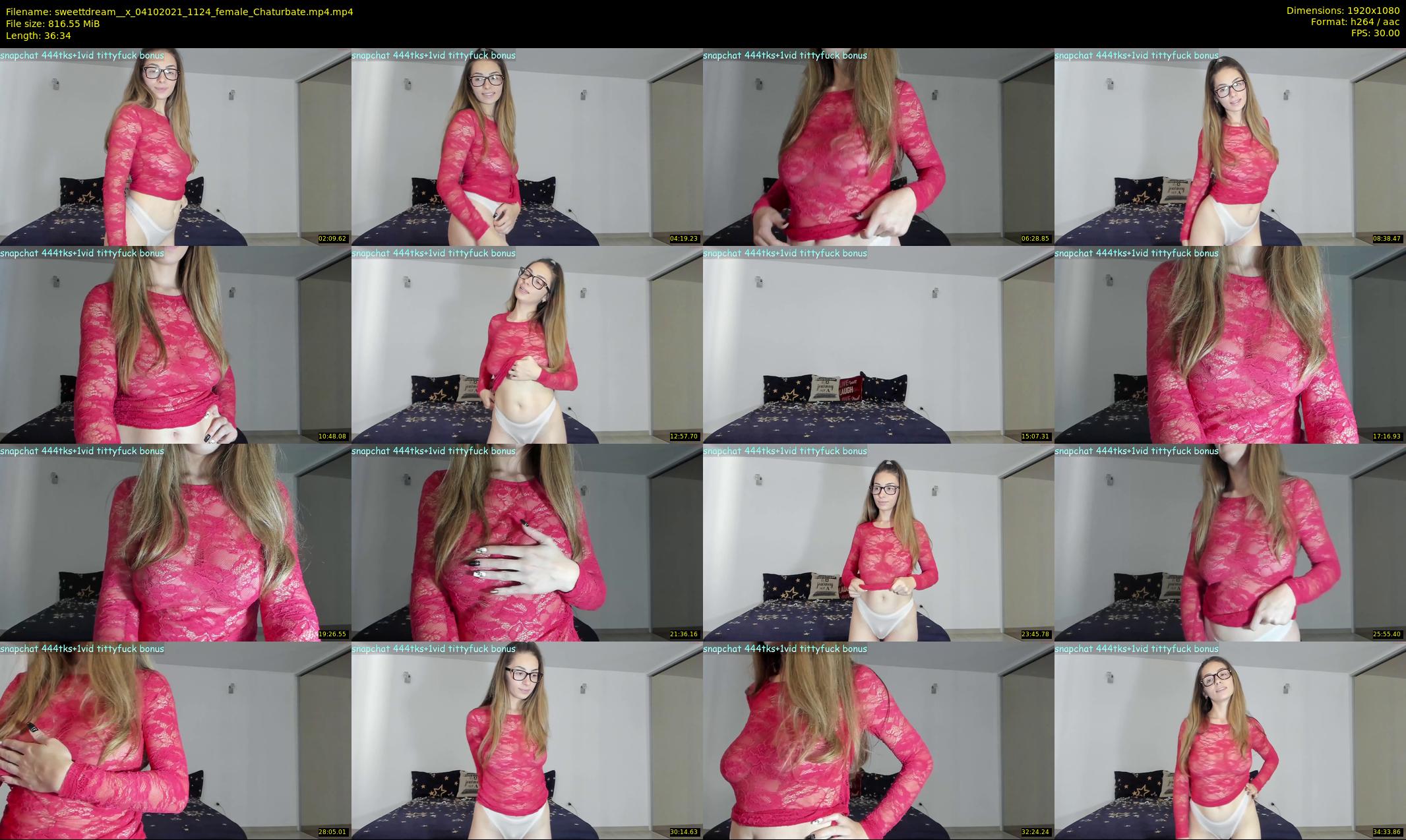 sweettdream__x — 37 minute Chaturbate female cam show recording, 1080p, Oct 4, 2021