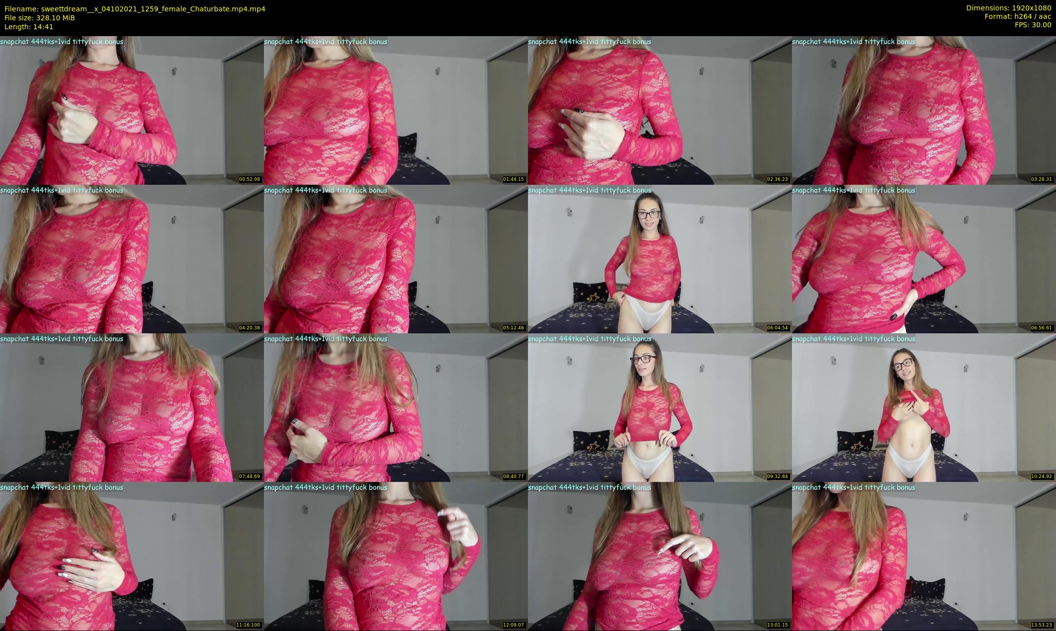 sweettdream__x — 15 minute Chaturbate female cam show recording, 1080p, Oct 4, 2021
