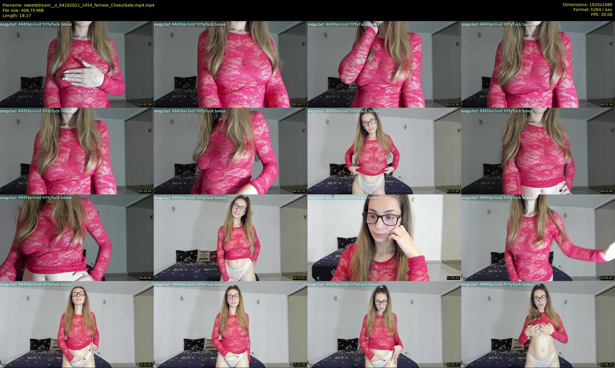 sweettdream__x — 19 minute Chaturbate female cam show recording, 1080p, Oct 4, 2021