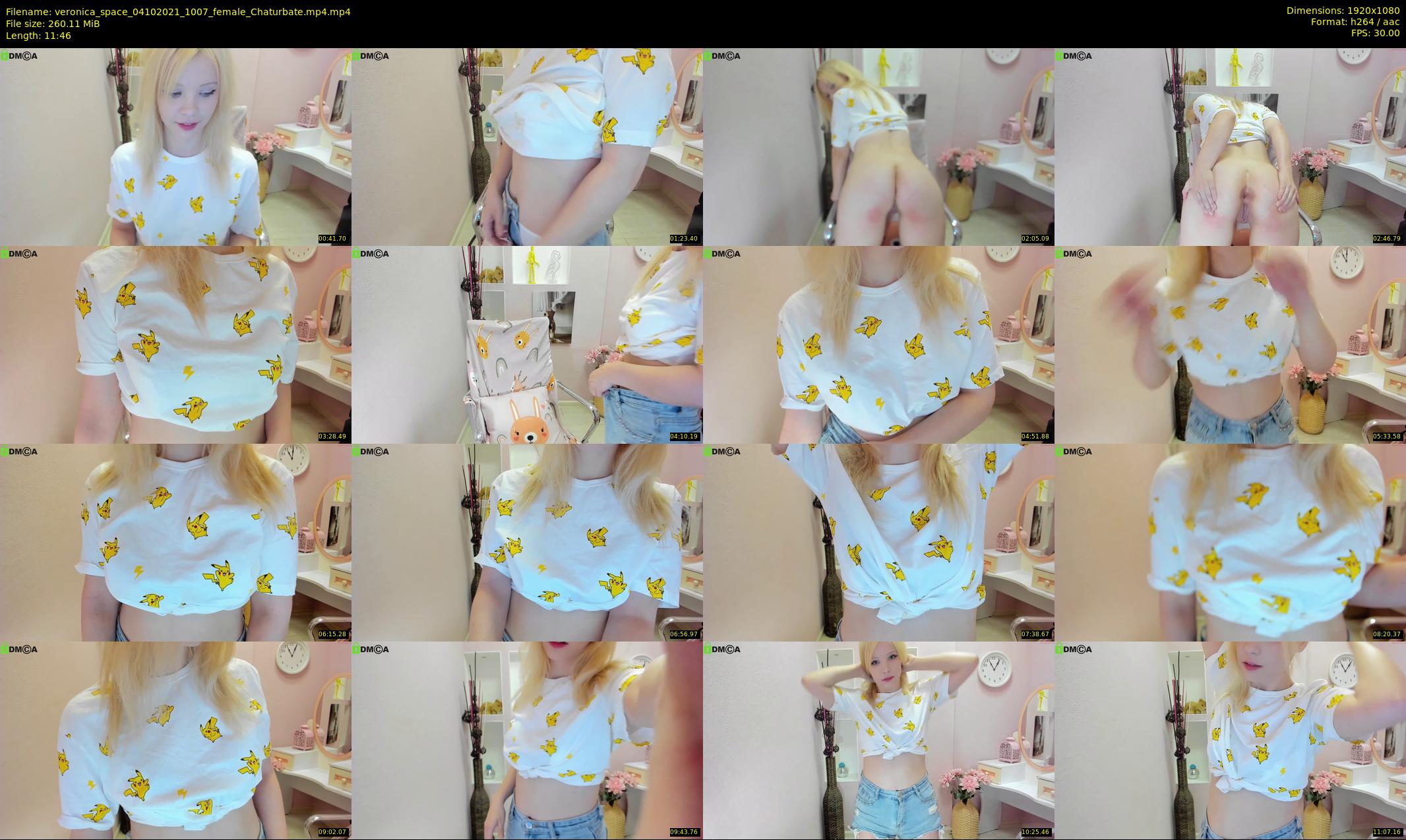 veronica_space — 12 minute Chaturbate female cam show recording, 1080p, Oct 4, 2021