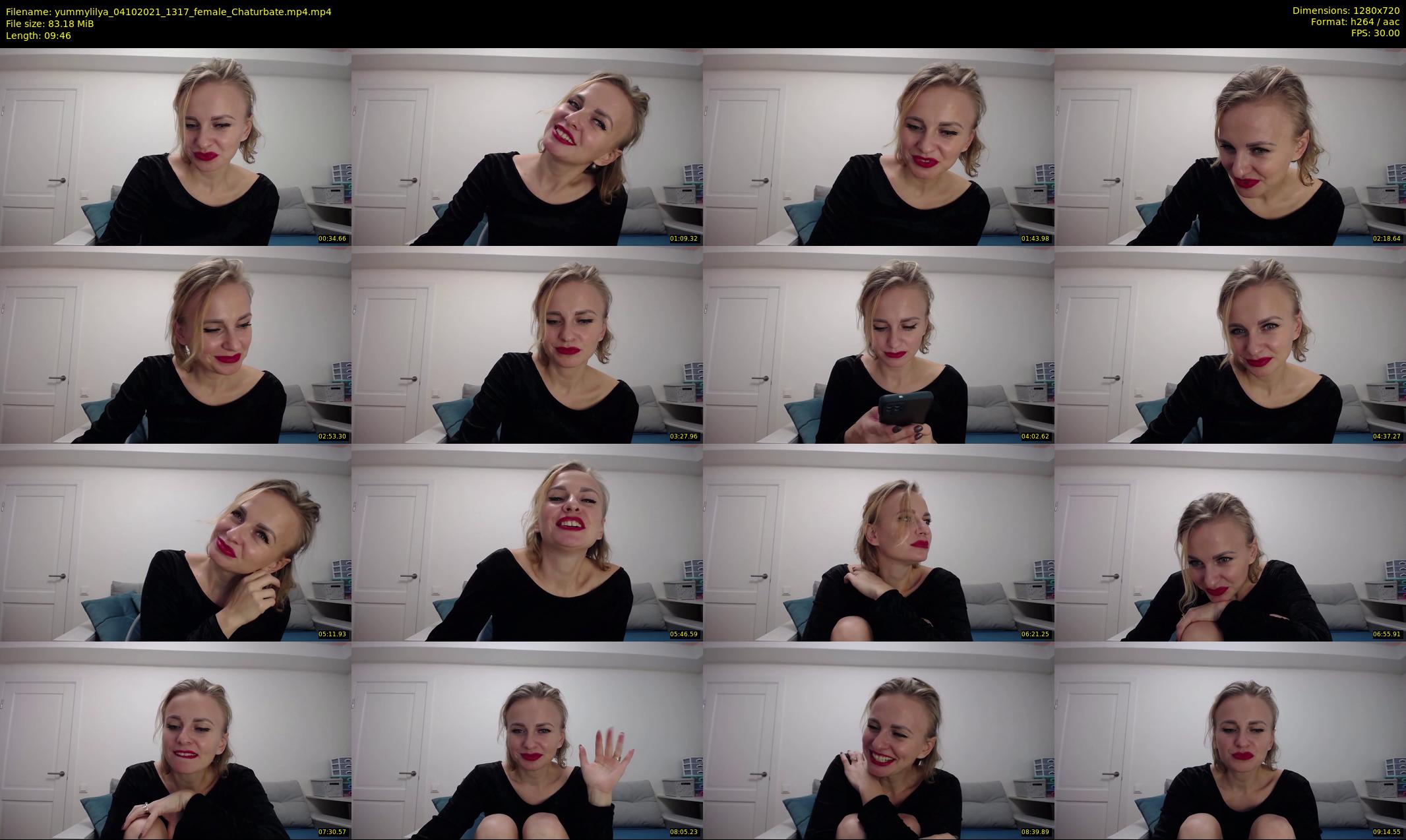 yummylilya — 10 minute Chaturbate female cam show recording, 720p, Oct 4, 2021