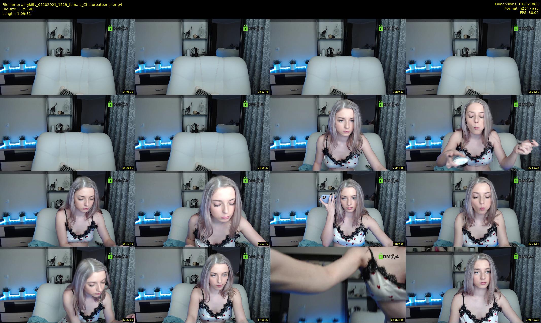 adrykilly — 70 minute Chaturbate female cam show recording, 1080p, Oct 5, 2021