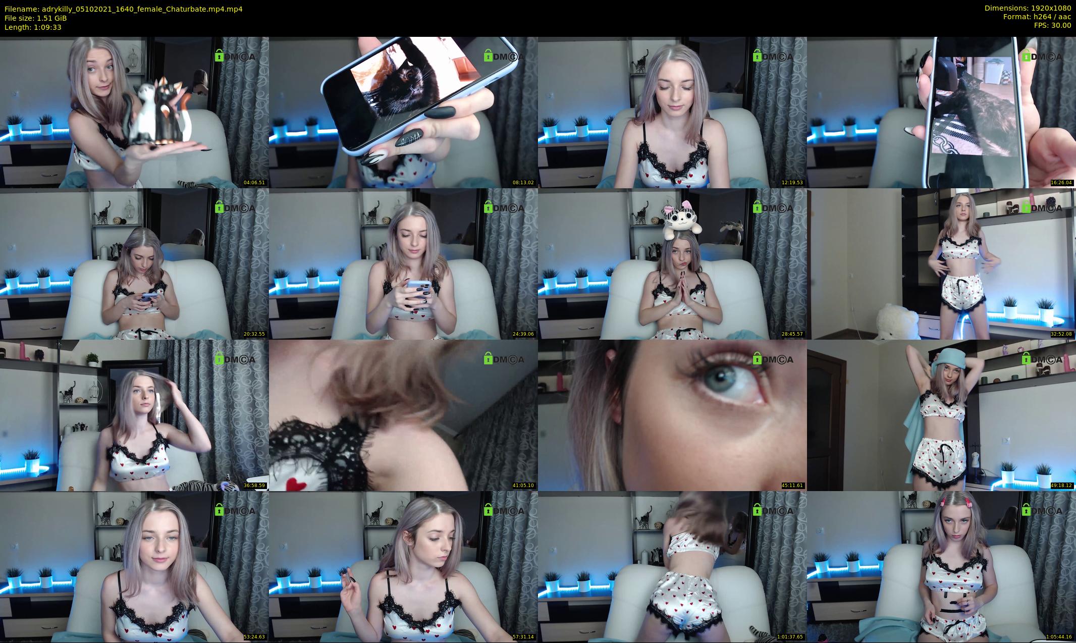 adrykilly — 70 minute Chaturbate female cam show recording, 1080p, Oct 5, 2021