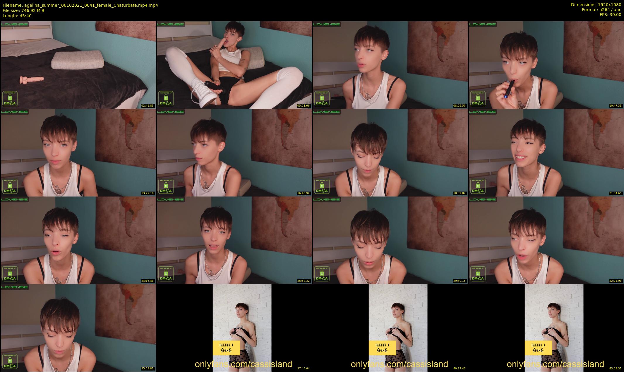 agelina_summer — 46 minute Chaturbate female cam show recording, 1080p, Oct 6, 2021