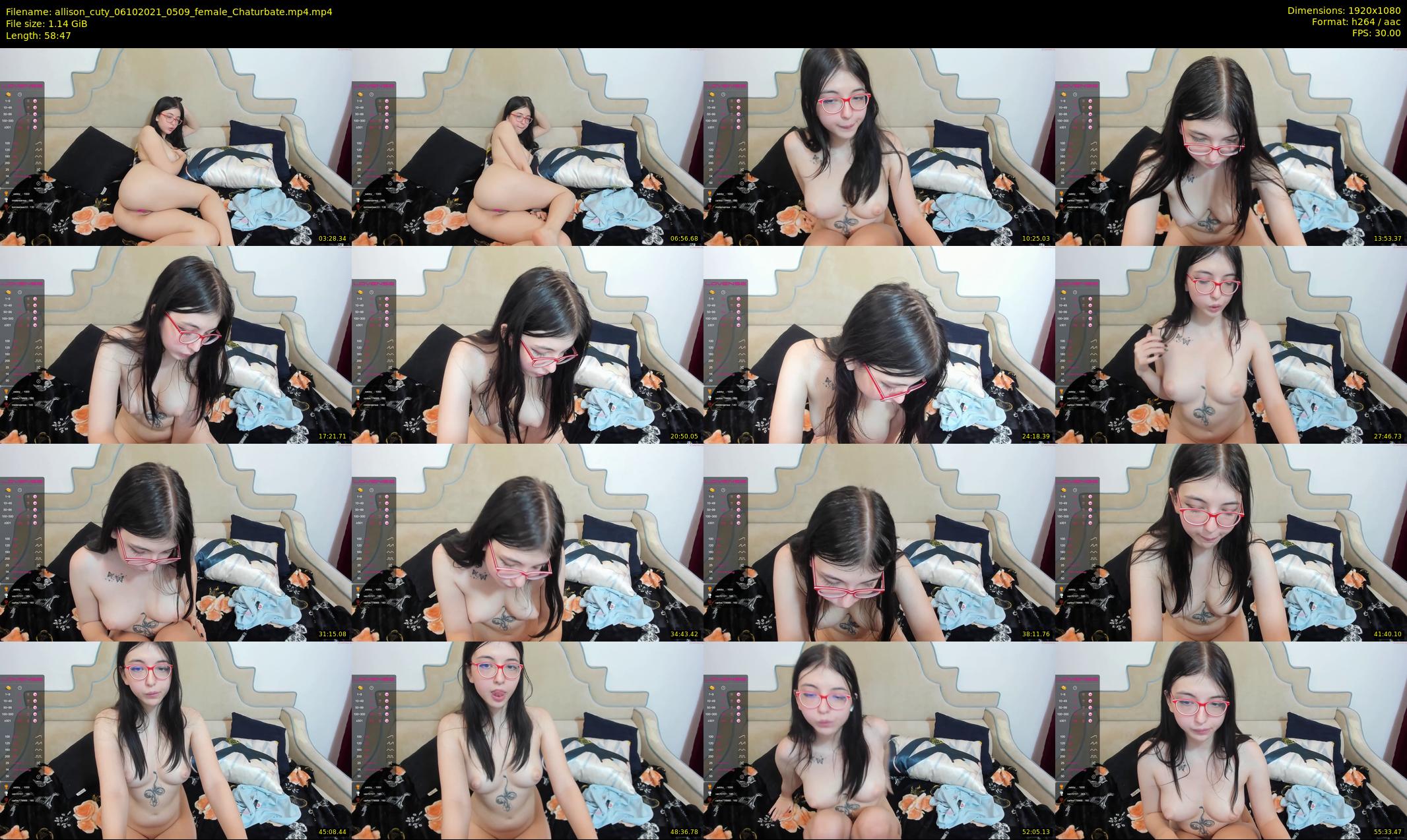 allison_cuty — 59 minute Chaturbate female cam show recording, 1080p, Oct 6, 2021