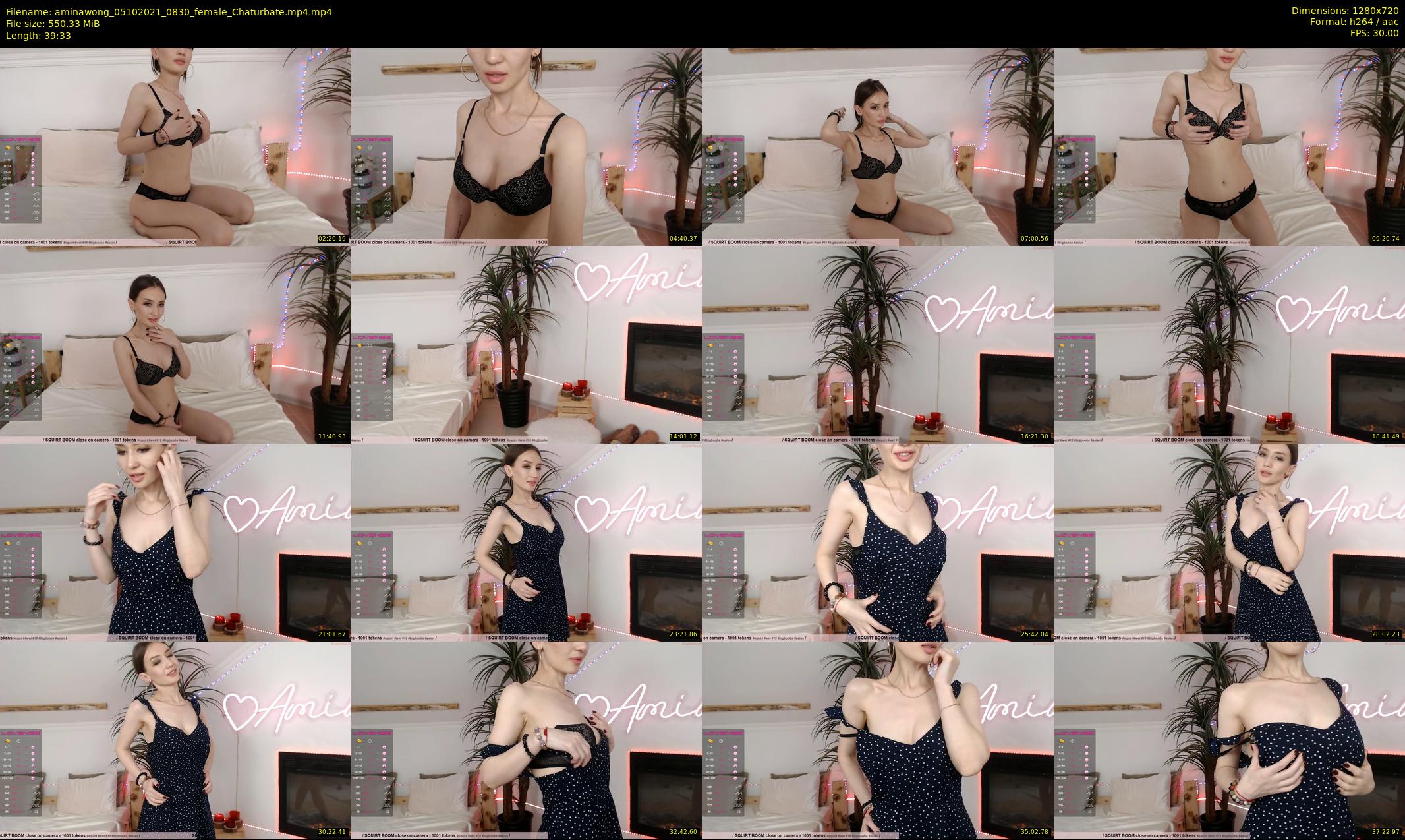 aminawong — 40 minute Chaturbate female cam show recording, 720p, Oct 5, 2021