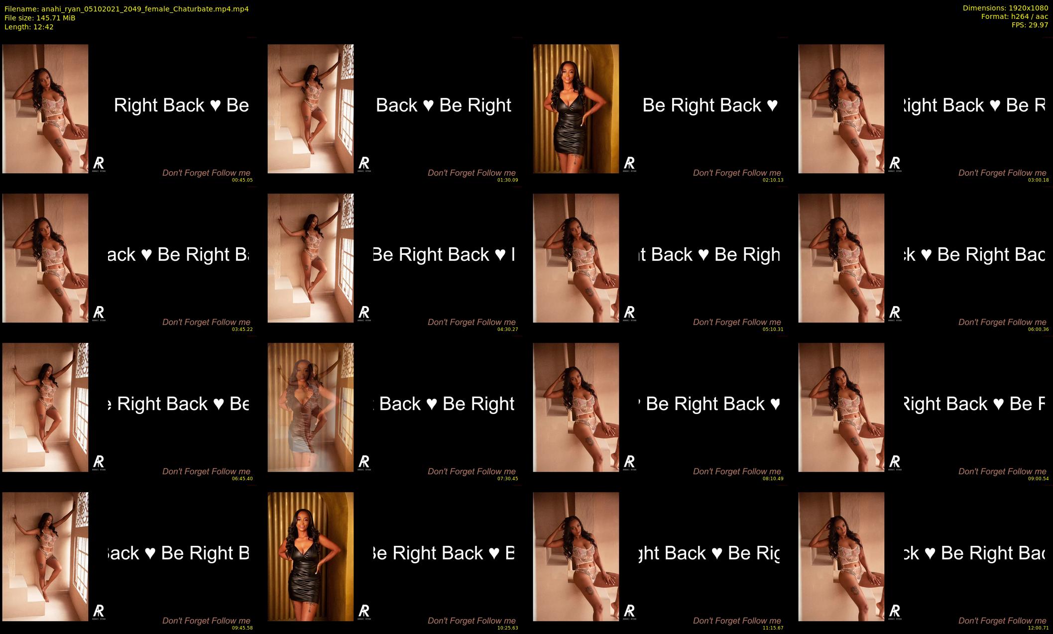 anahi_ryan — 13 minute Chaturbate female cam show recording, 1080p, Oct 5, 2021