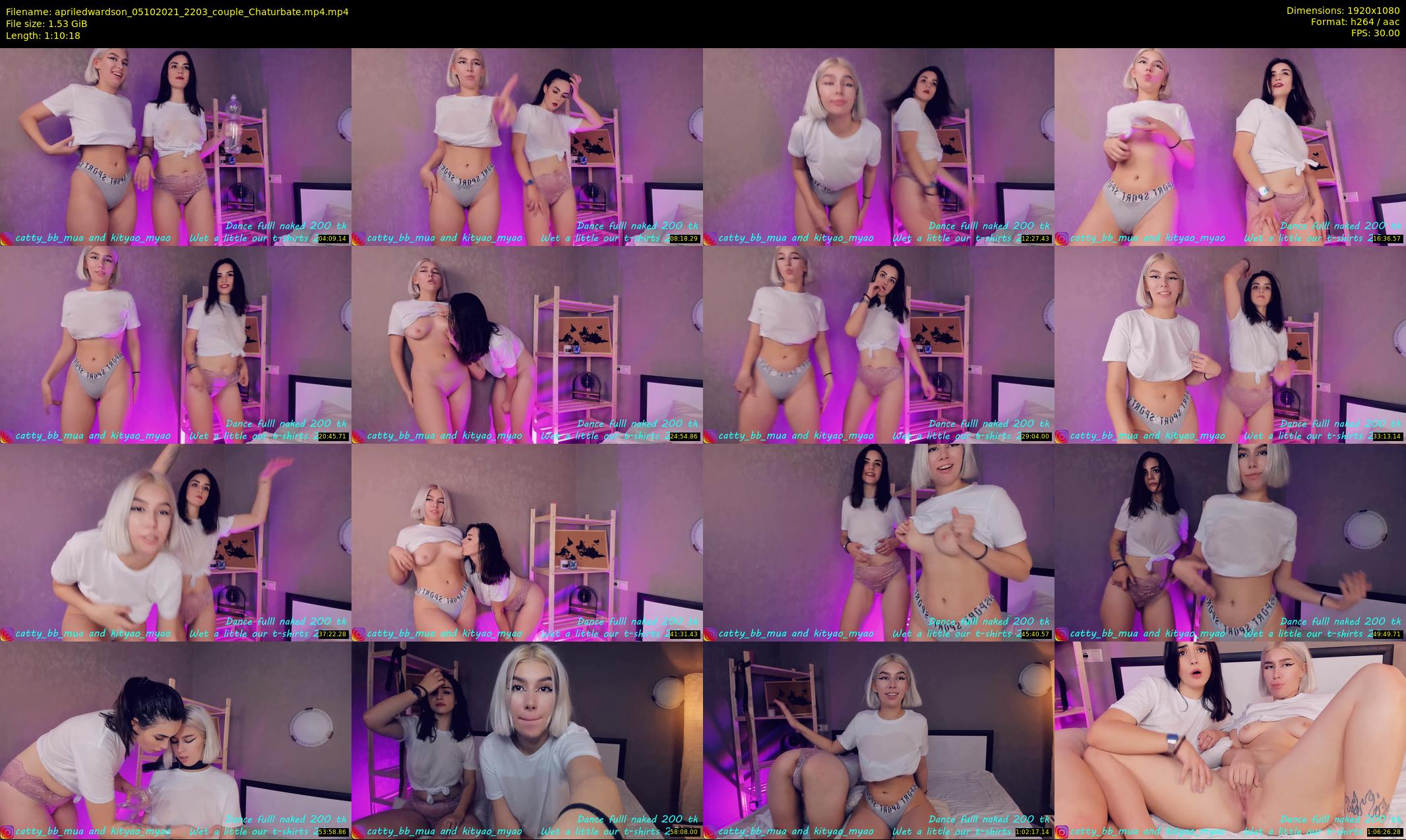 apriledwardson — 71 minute Chaturbate couple cam show recording, 1080p, Oct 5, 2021