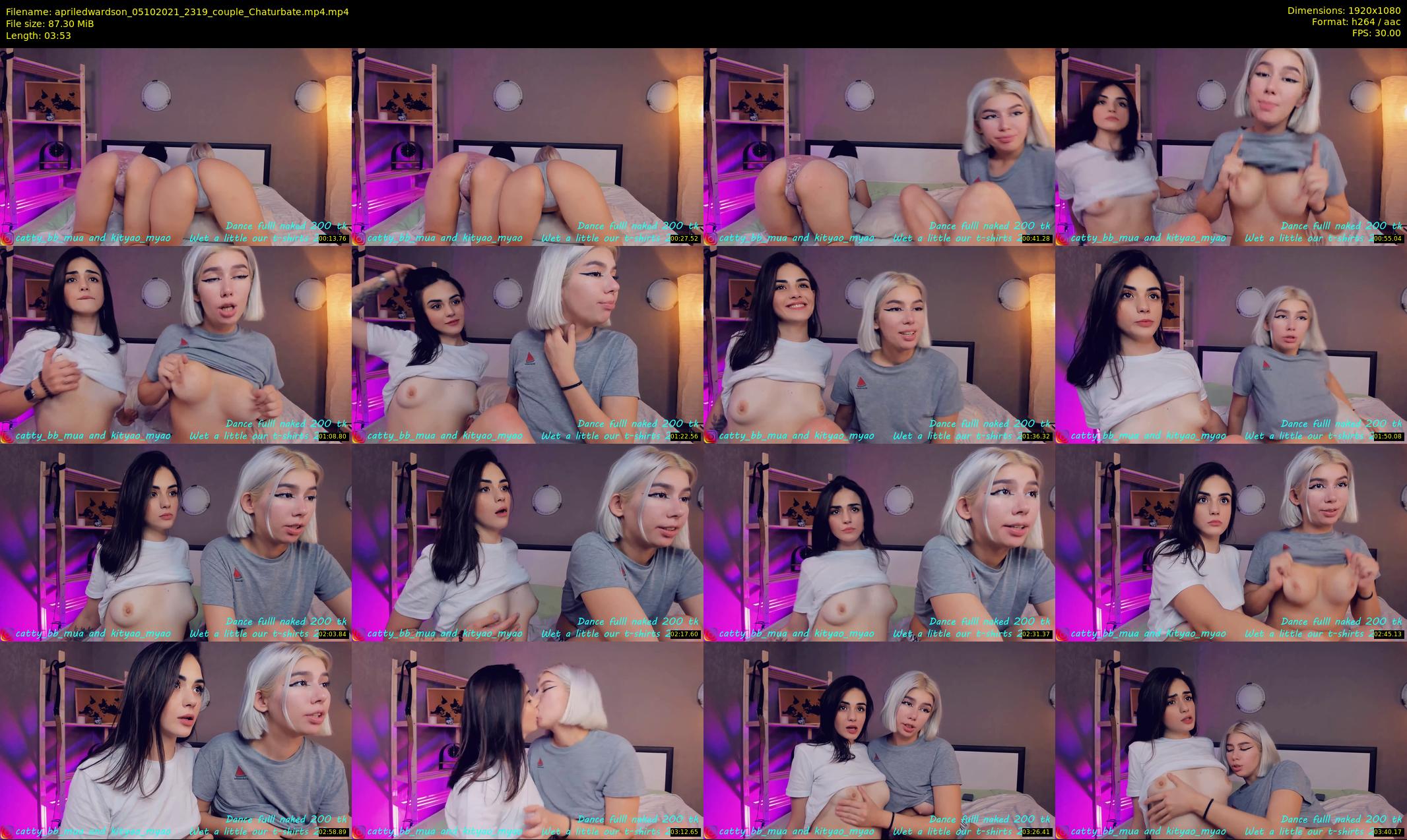 apriledwardson — 4 minute Chaturbate couple cam show recording, 1080p, Oct 5, 2021
