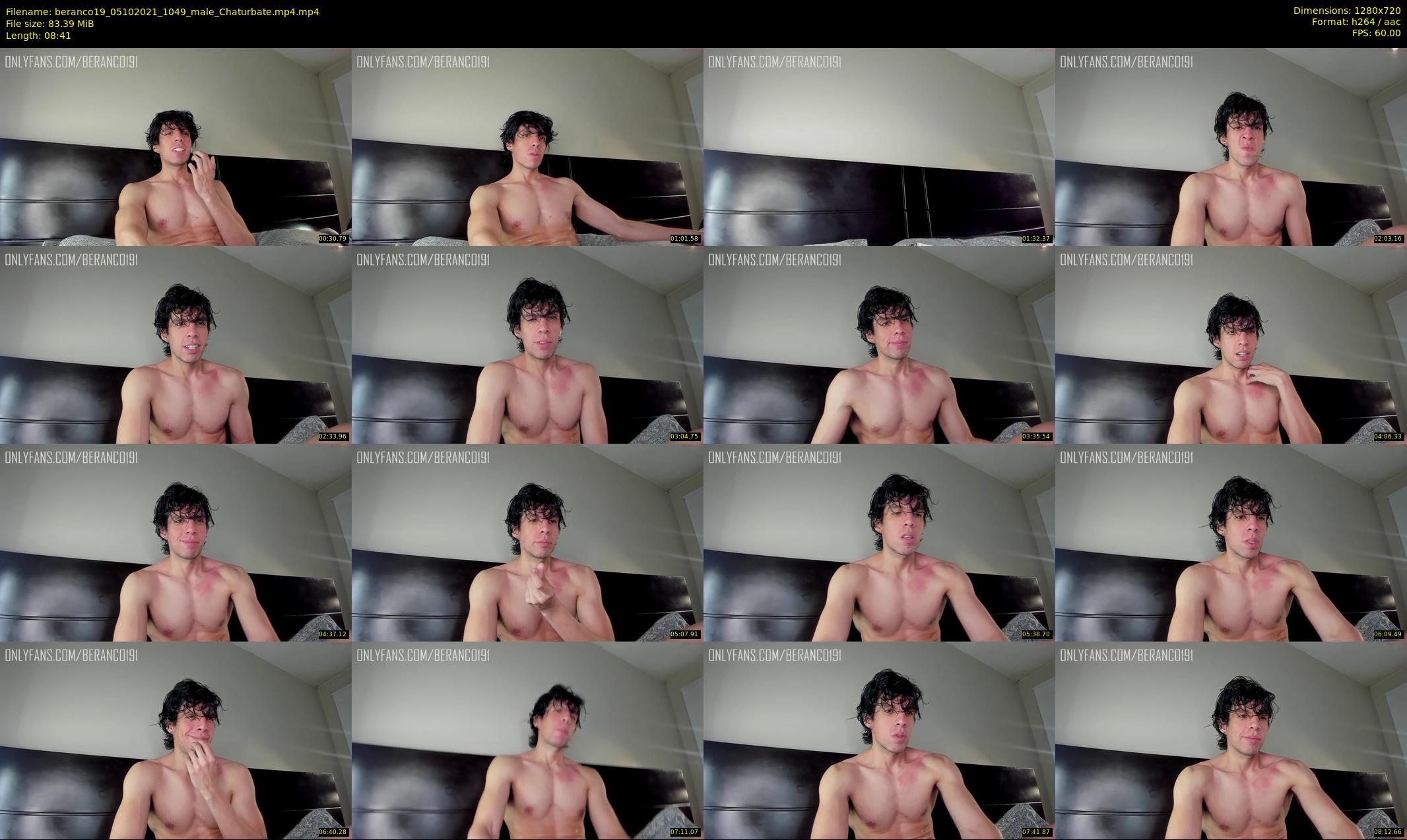 beranco19 — 9 minute Chaturbate male cam show recording, 720p, Oct 5, 2021