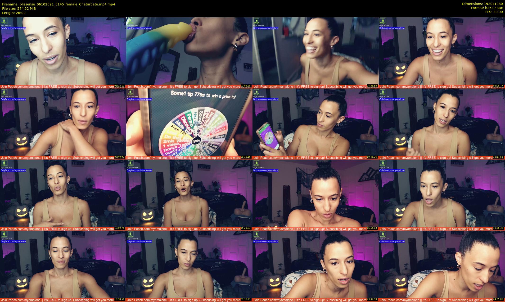 blissense — 26 minute Chaturbate female cam show recording, 1080p, Oct 6, 2021