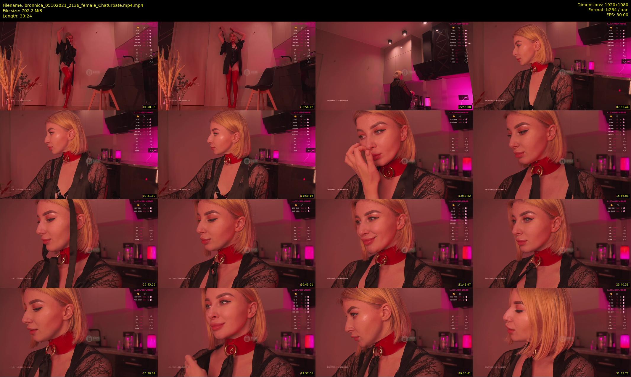 bronnica — 34 minute Chaturbate female cam show recording, 1080p, Oct 5, 2021