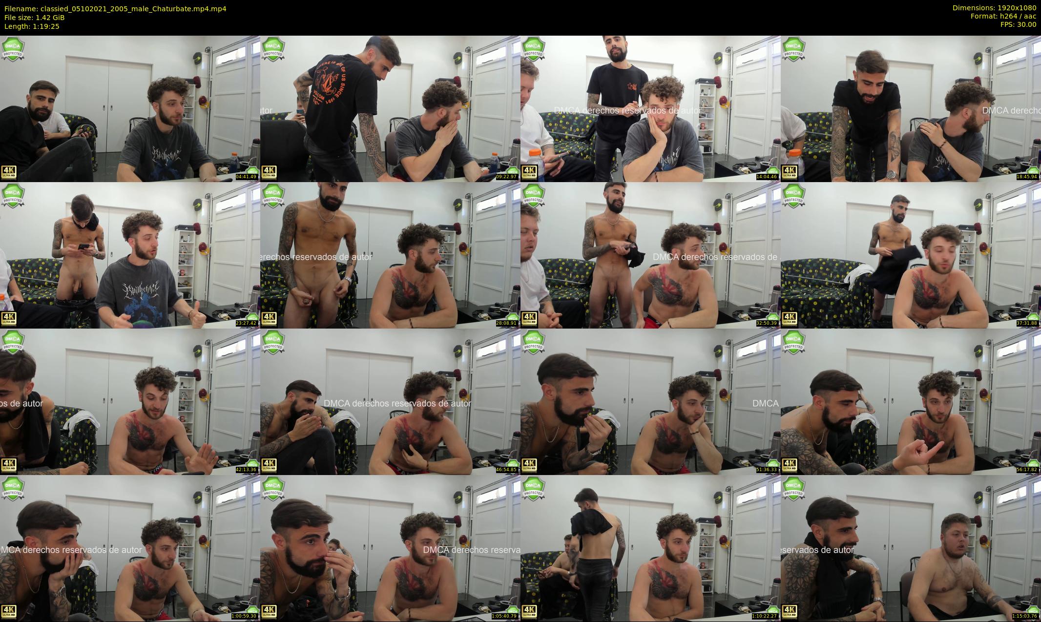 classied — 80 minute Chaturbate male cam show recording, 1080p, Oct 5, 2021