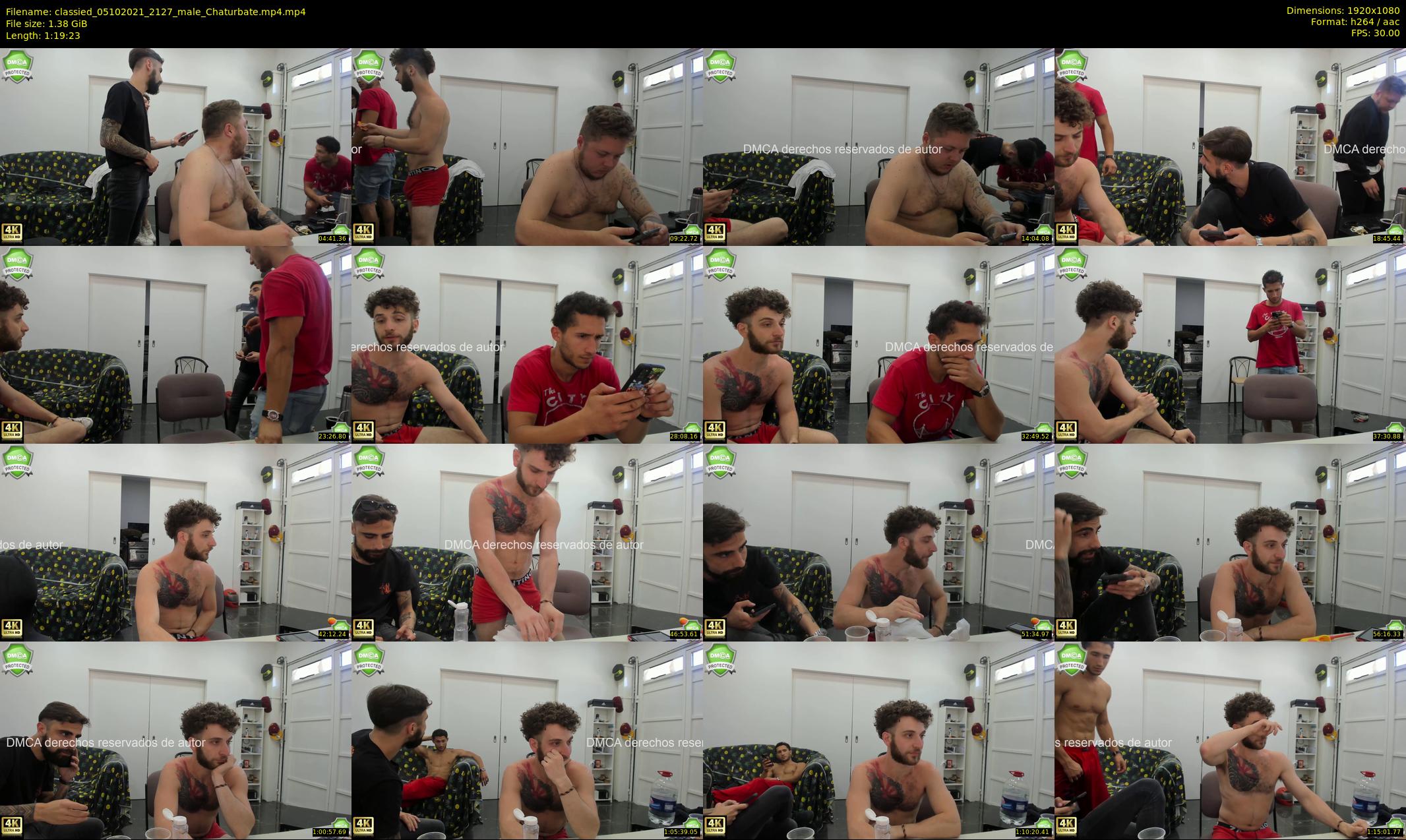 classied — 80 minute Chaturbate male cam show recording, 1080p, Oct 5, 2021