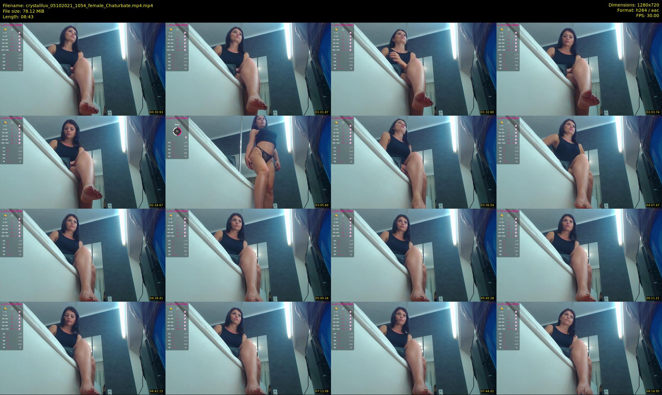 crystallluv — 9 minute Chaturbate female cam show recording, 720p, Oct 5, 2021