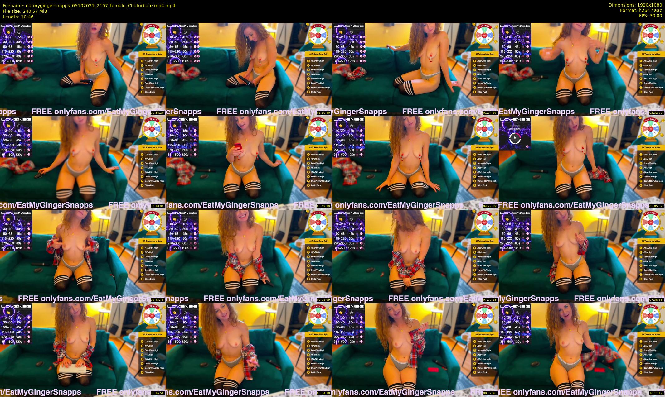eatmygingersnapps — 11 minute Chaturbate female cam show recording, 1080p, Oct 5, 2021