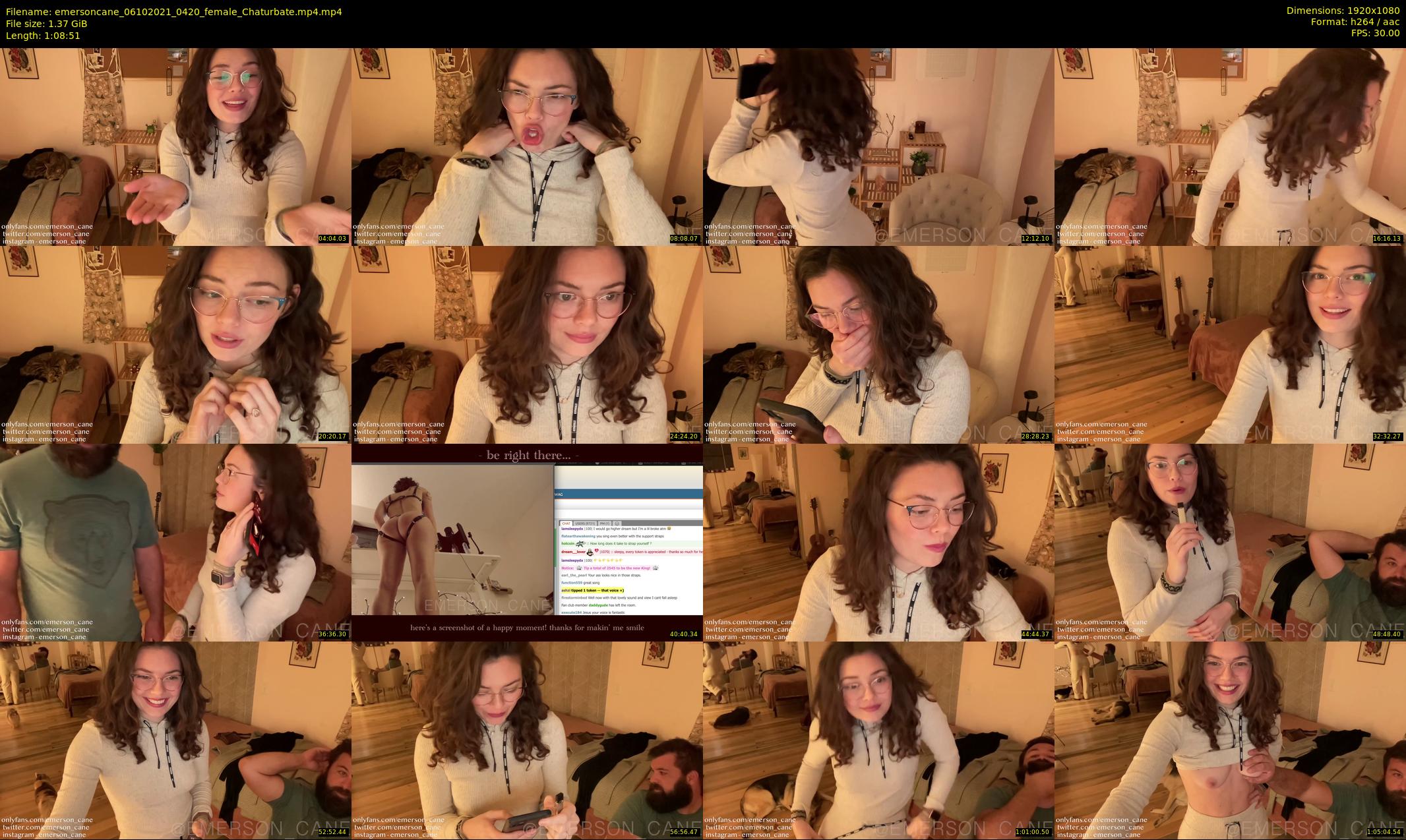 emersoncane — 69 minute Chaturbate female cam show recording, 1080p, Oct 6, 2021
