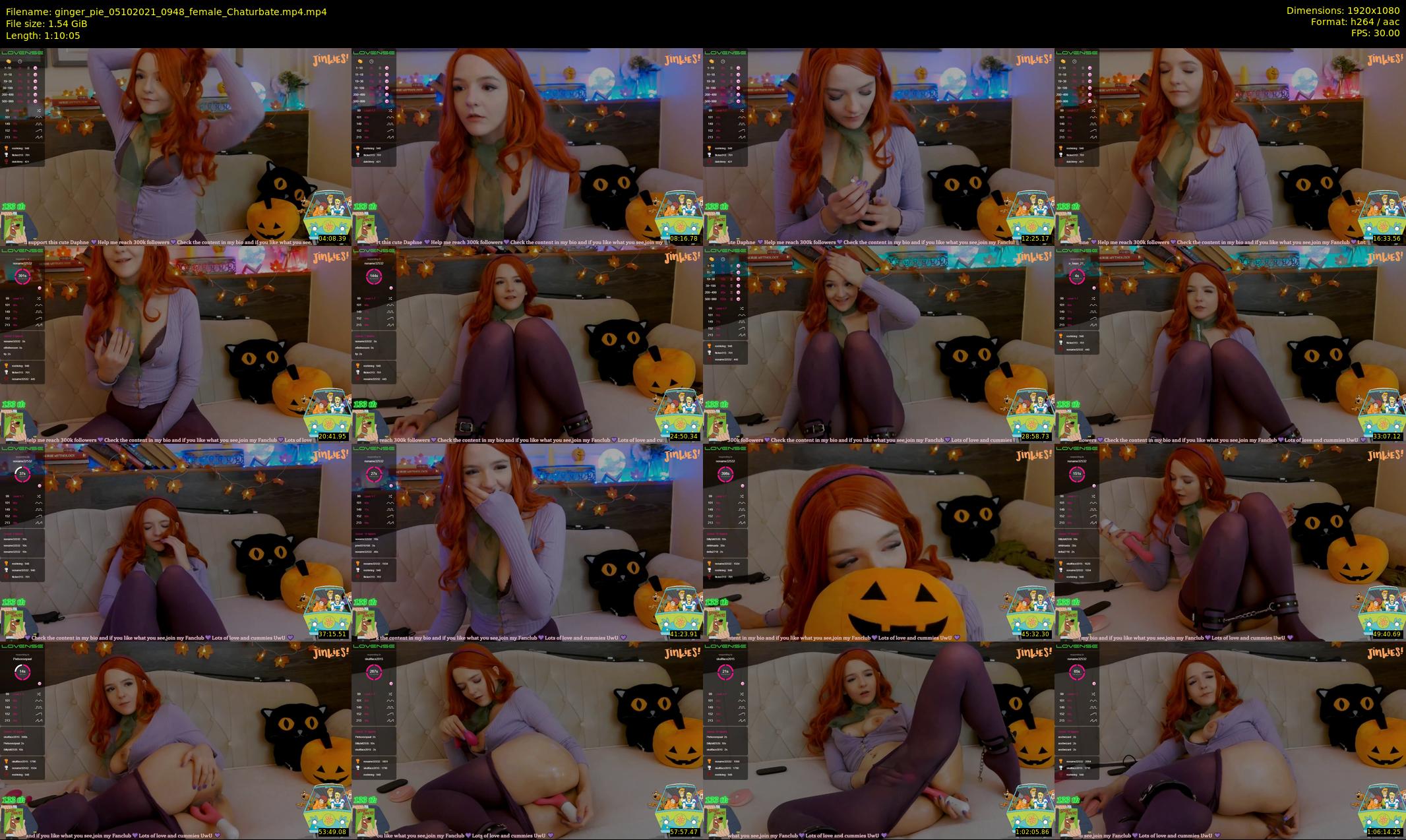 ginger_pie — 71 minute Chaturbate female cam show recording, 1080p, Oct 5, 2021