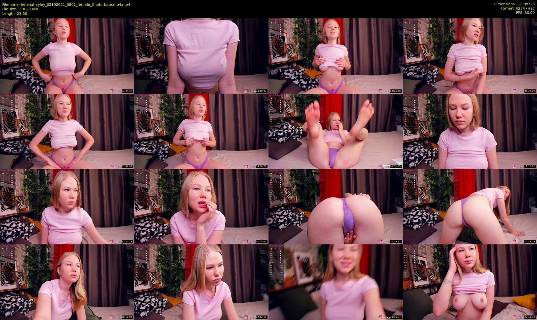 helenahayley — 24 minute Chaturbate female cam show recording, 720p, Oct 5, 2021
