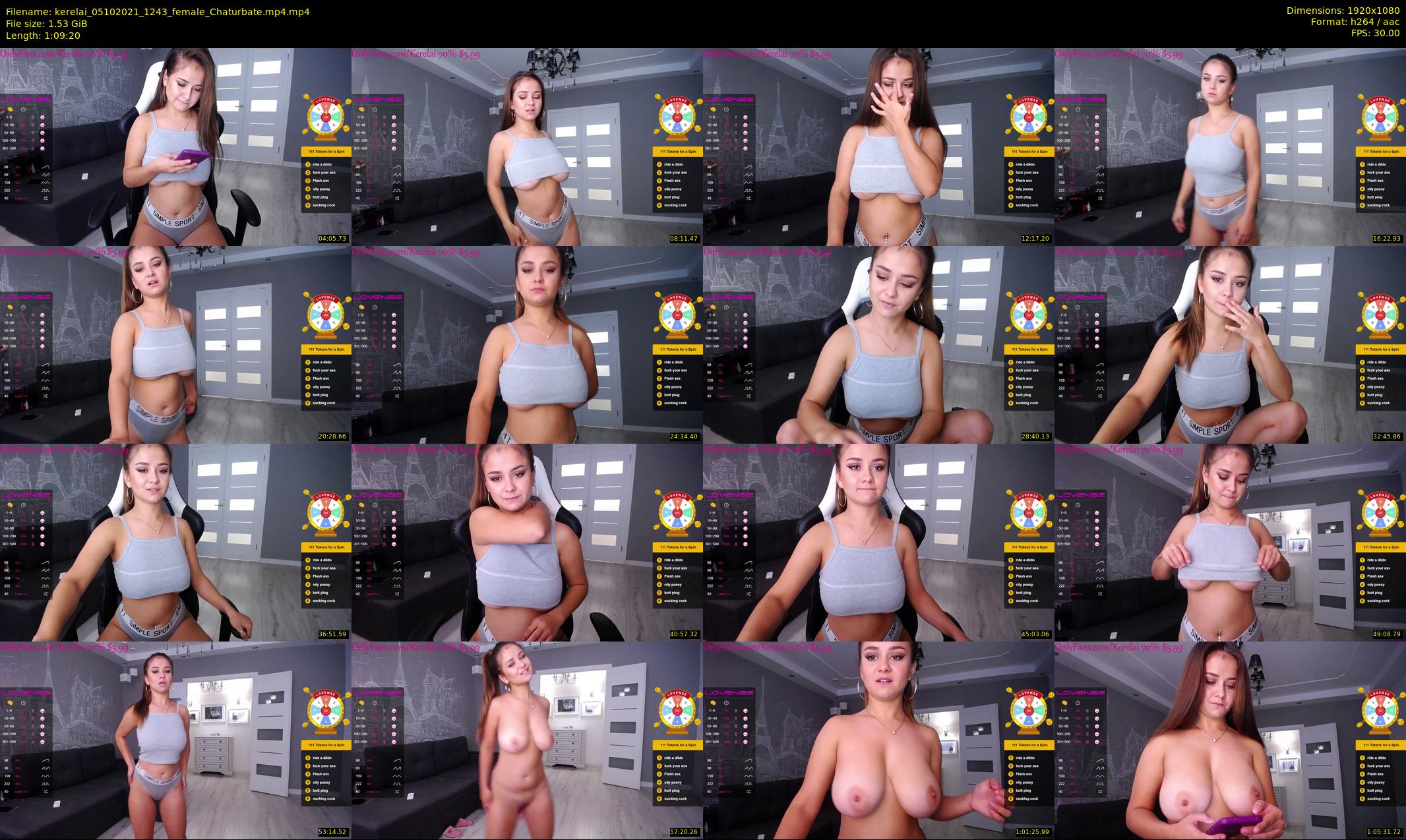 kerelai — 70 minute Chaturbate female cam show recording, 1080p, Oct 5, 2021