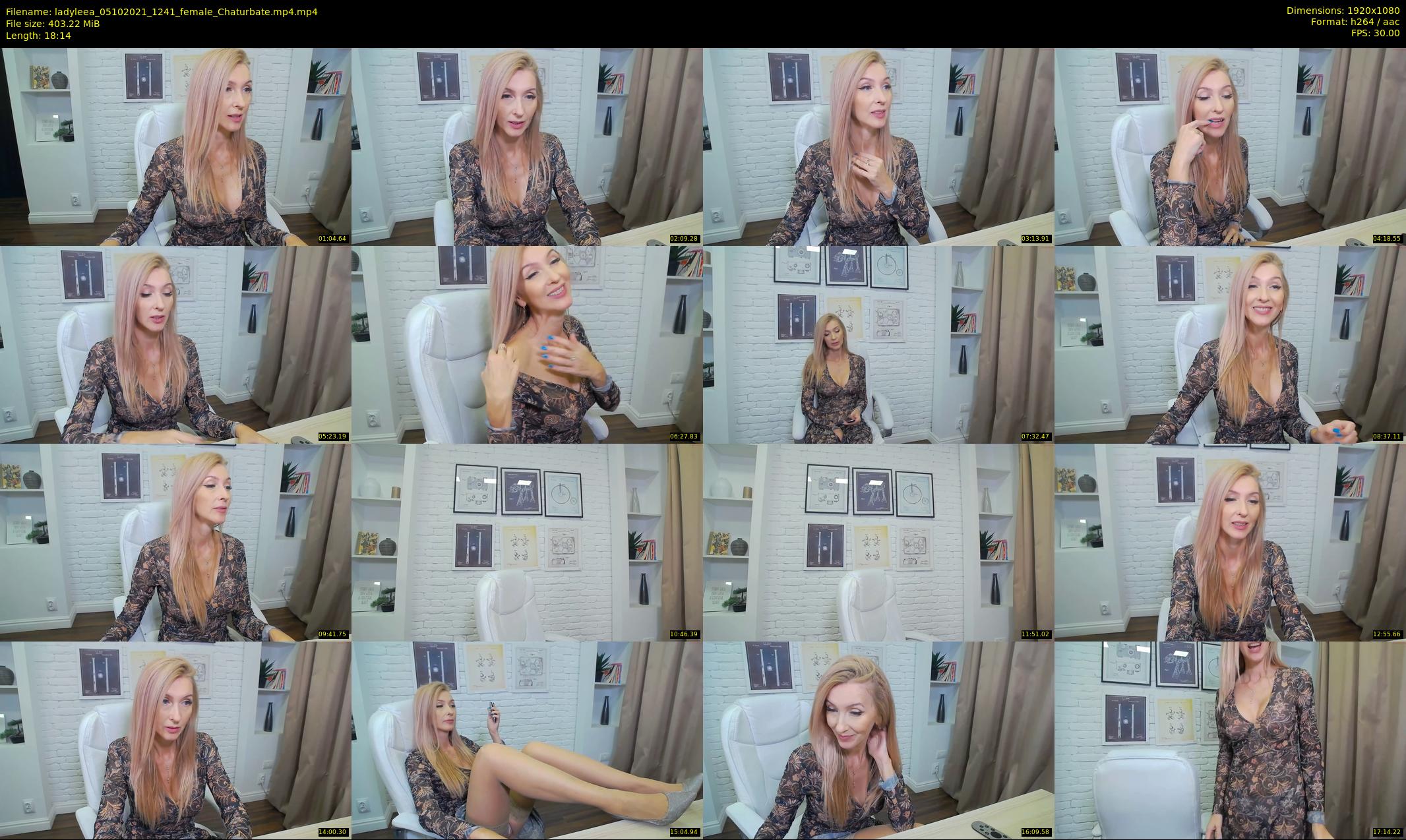 ladyleea — 19 minute Chaturbate female cam show recording, 1080p, Oct 5, 2021