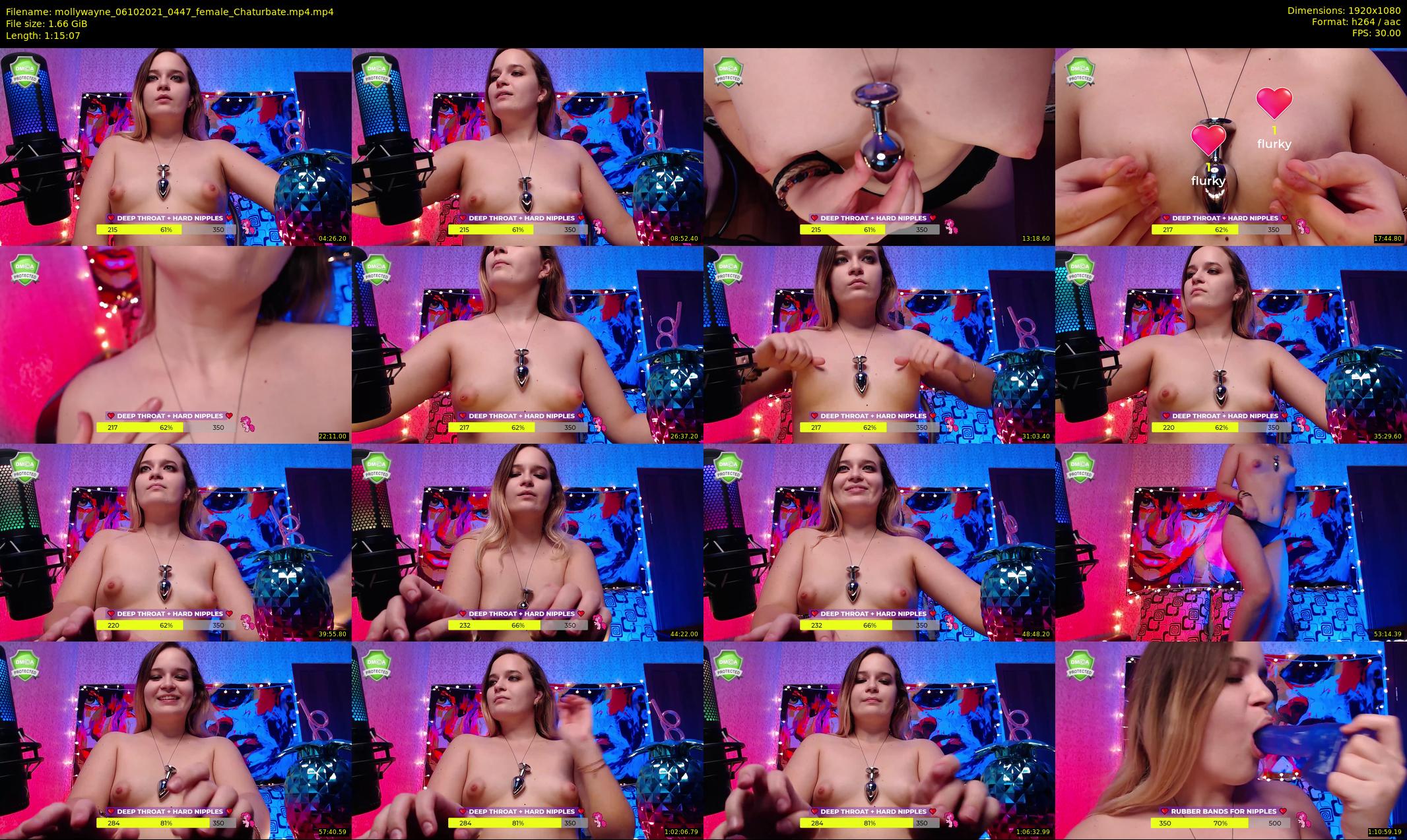 mollywayne — 76 minute Chaturbate female cam show recording, 1080p, Oct 6, 2021