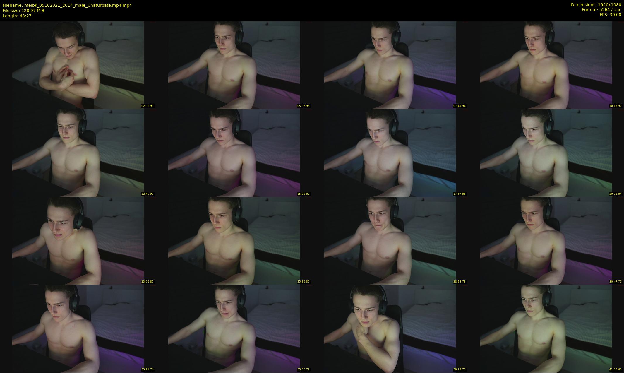 nfeibk — 44 minute Chaturbate male cam show recording, 1080p, Oct 5, 2021