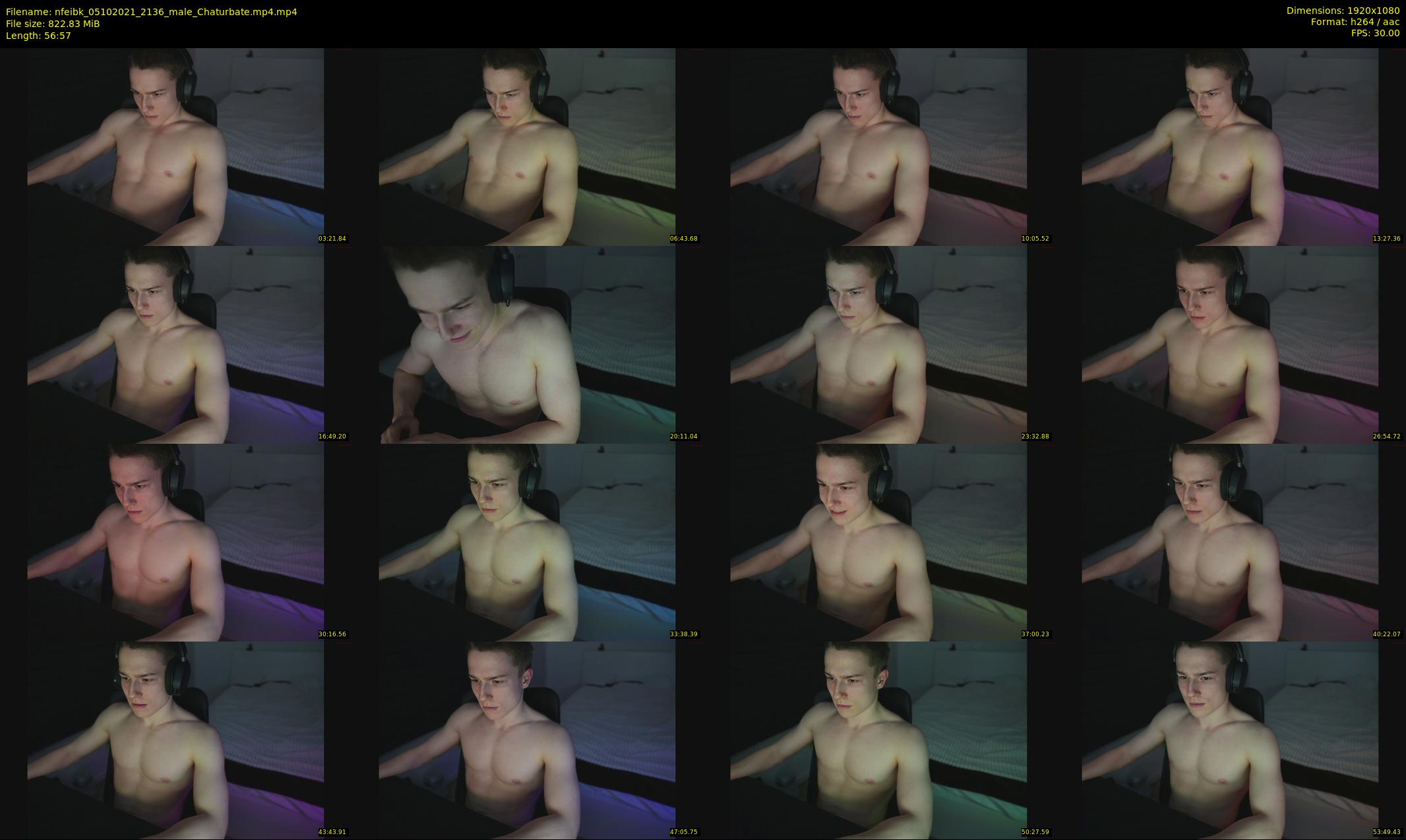 nfeibk — 57 minute Chaturbate male cam show recording, 1080p, Oct 5, 2021