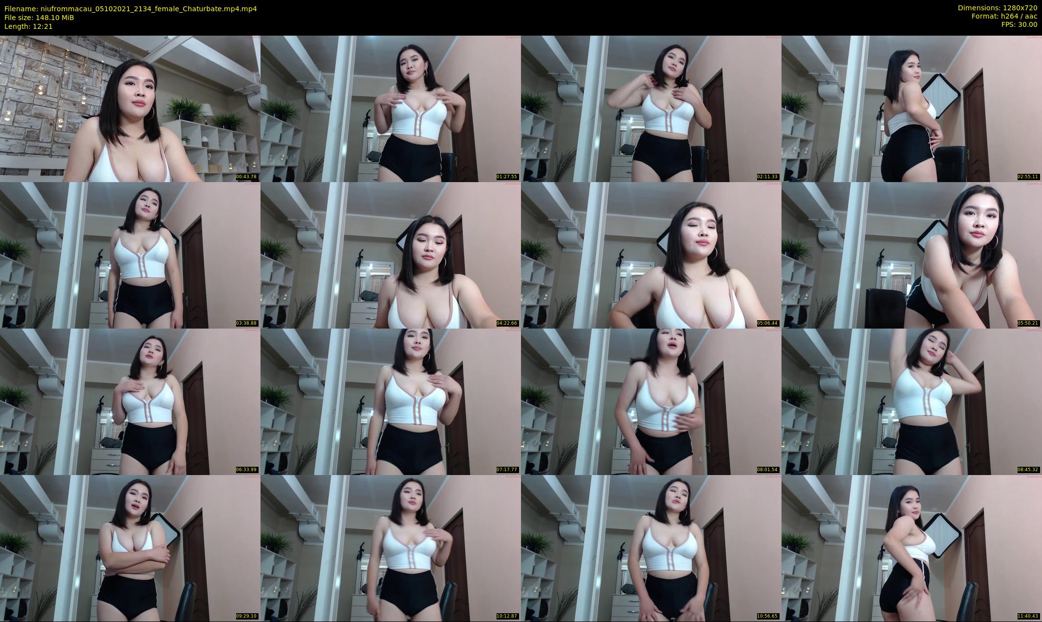 niufrommacau — 13 minute Chaturbate female cam show recording, 720p, Oct 5, 2021