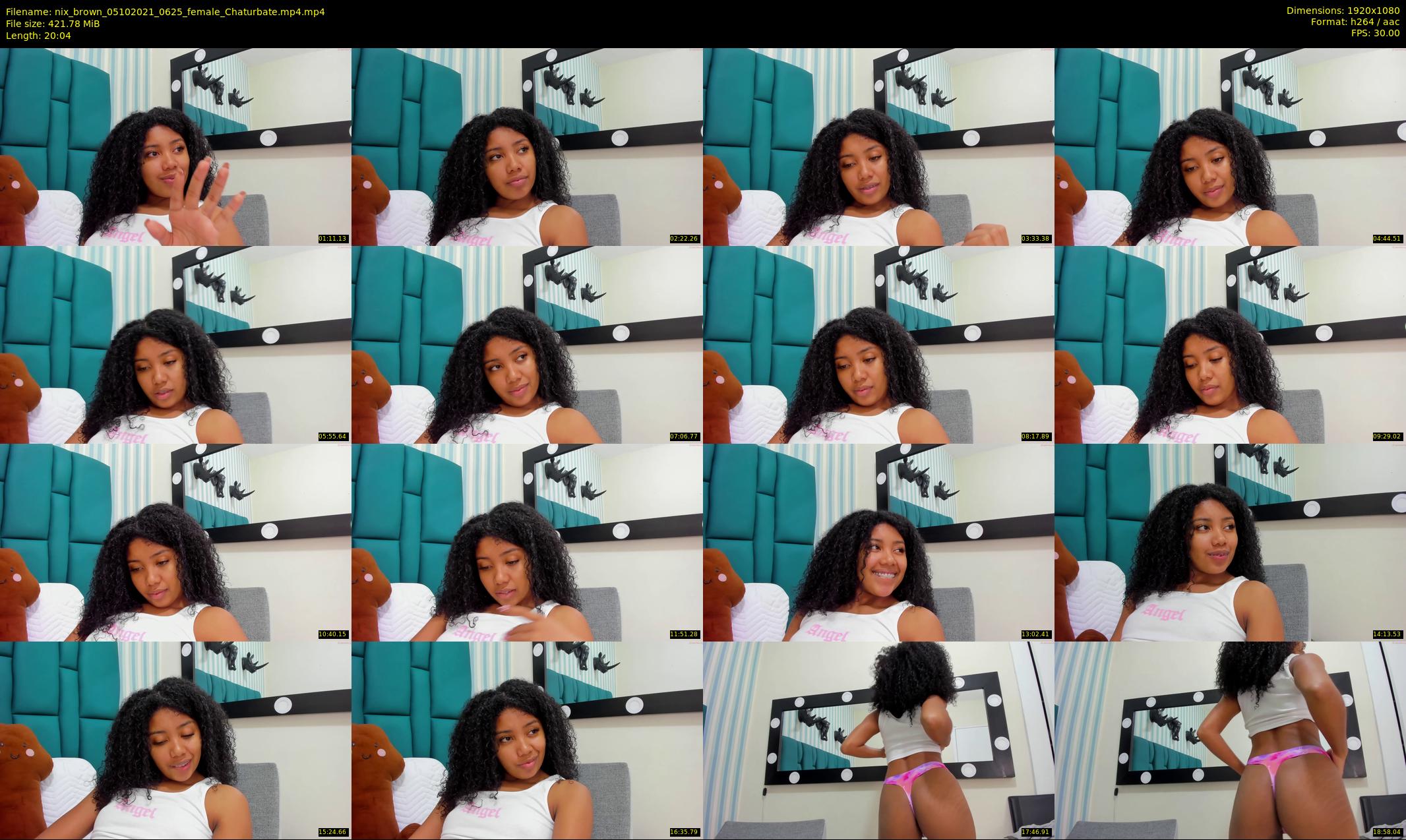 nix_brown — 21 minute Chaturbate female cam show recording, 1080p, Oct 5, 2021