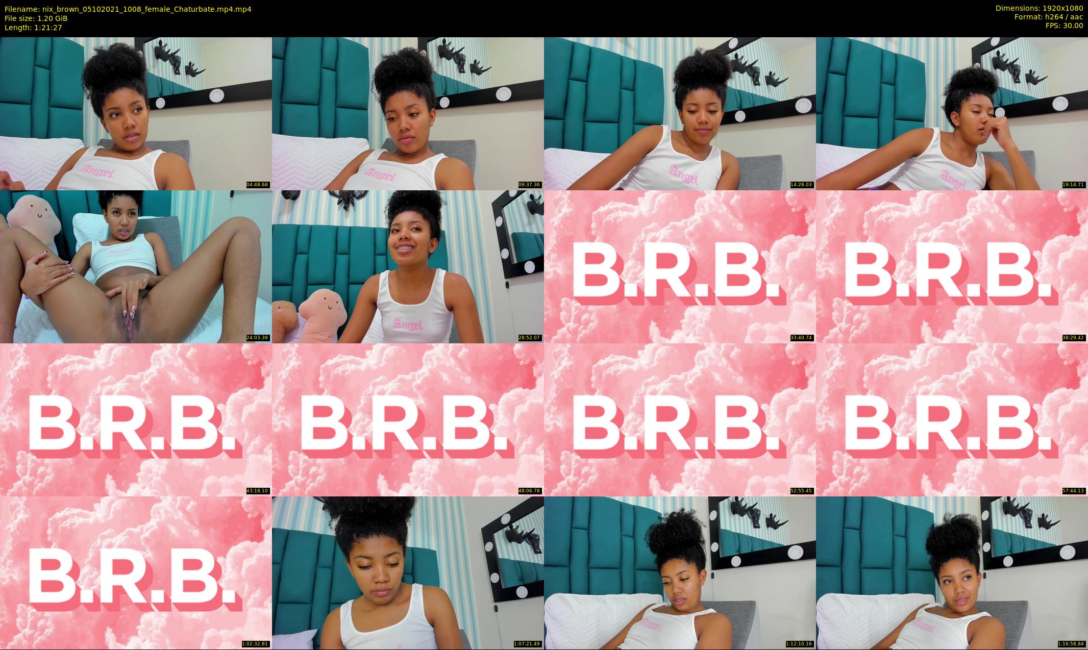 nix_brown — 82 minute Chaturbate female cam show recording, 1080p, Oct 5, 2021