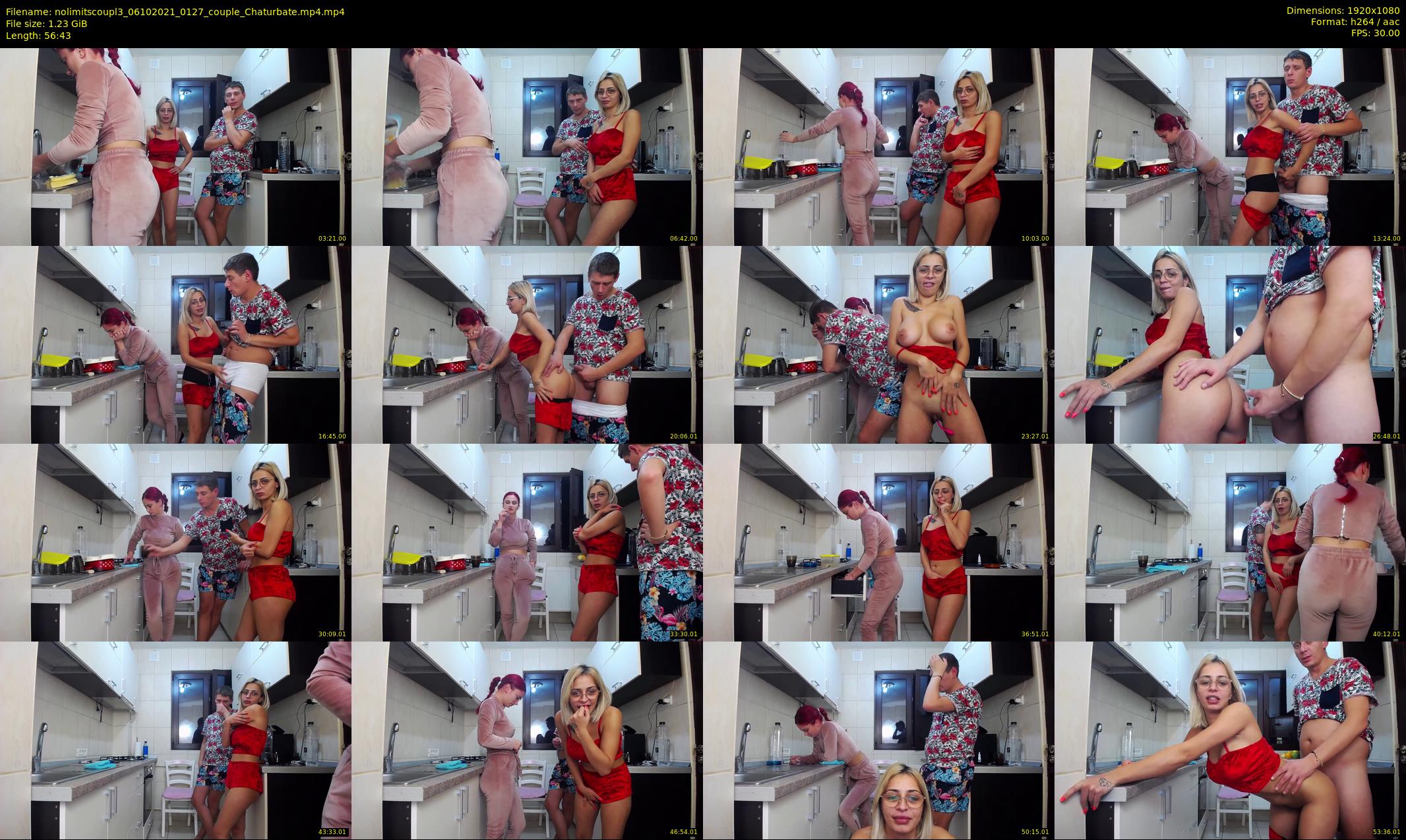 nolimitscoupl3 — 57 minute Chaturbate couple cam show recording, 1080p, Oct 6, 2021