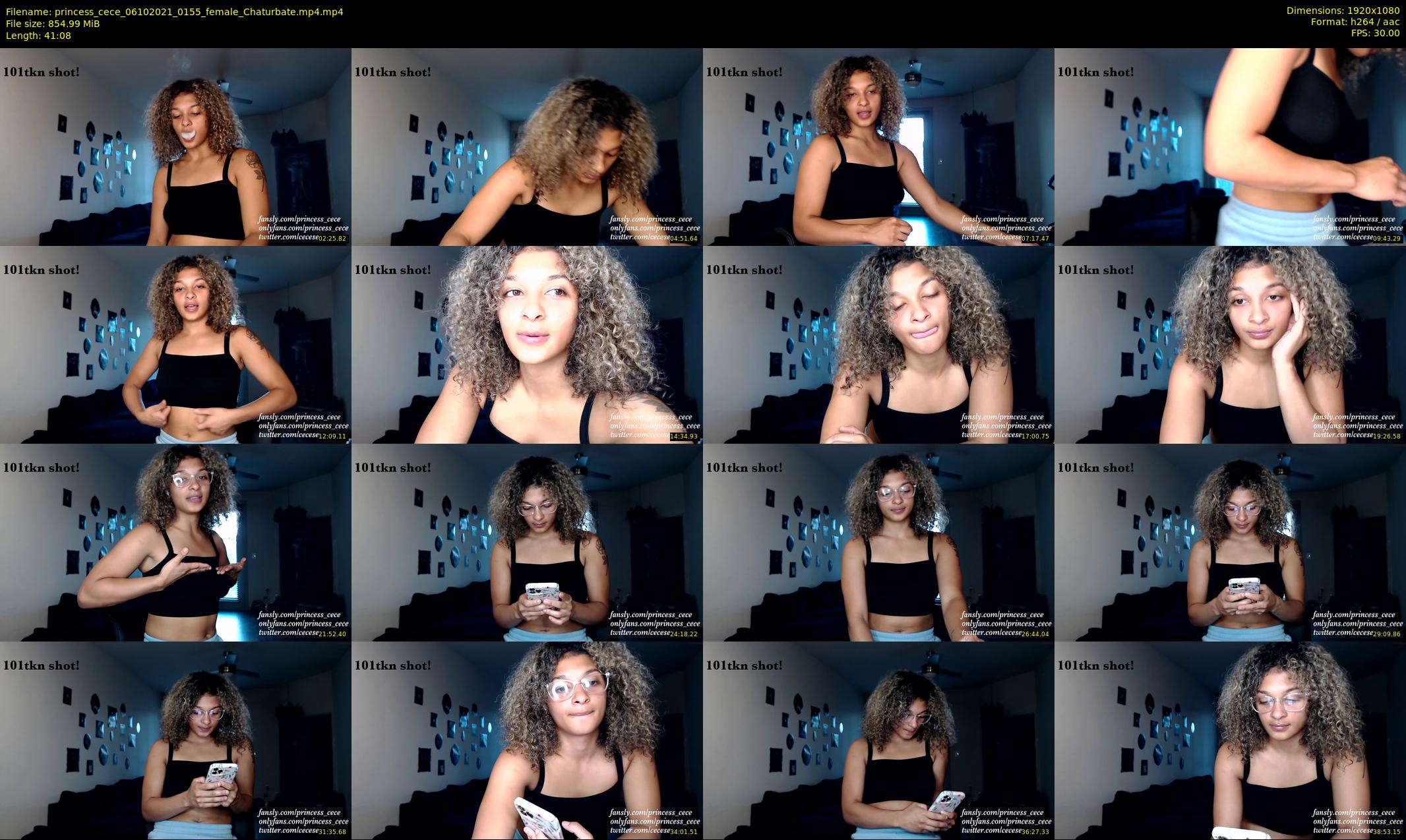 princess_cece — 42 minute Chaturbate female cam show recording, 1080p, Oct 6, 2021
