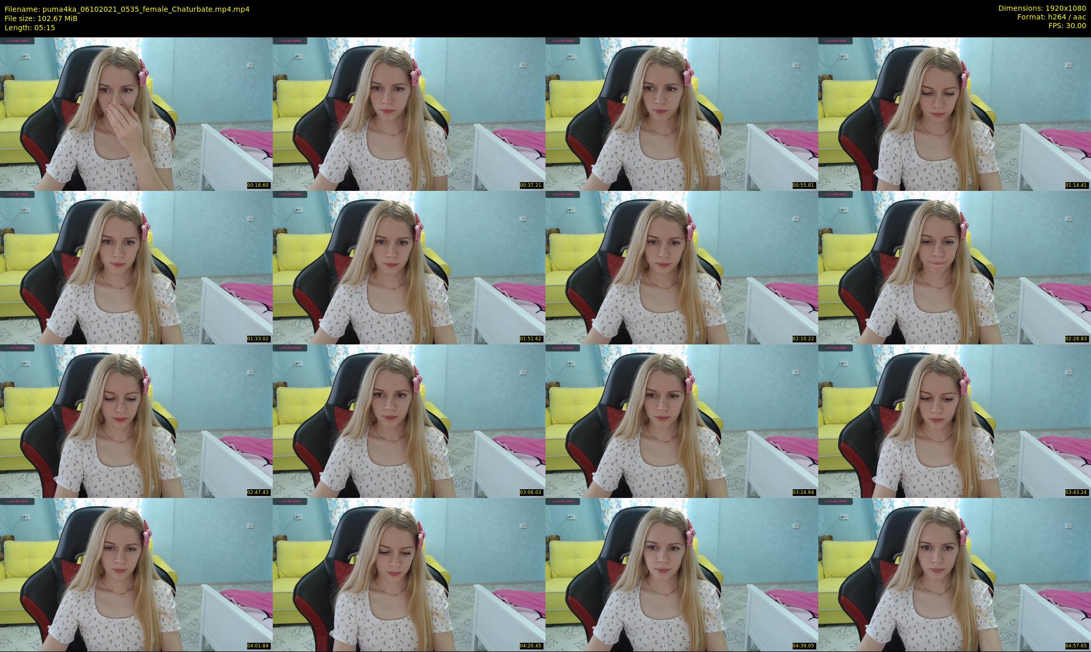 puma4ka — 6 minute Chaturbate female cam show recording, 1080p, Oct 6, 2021