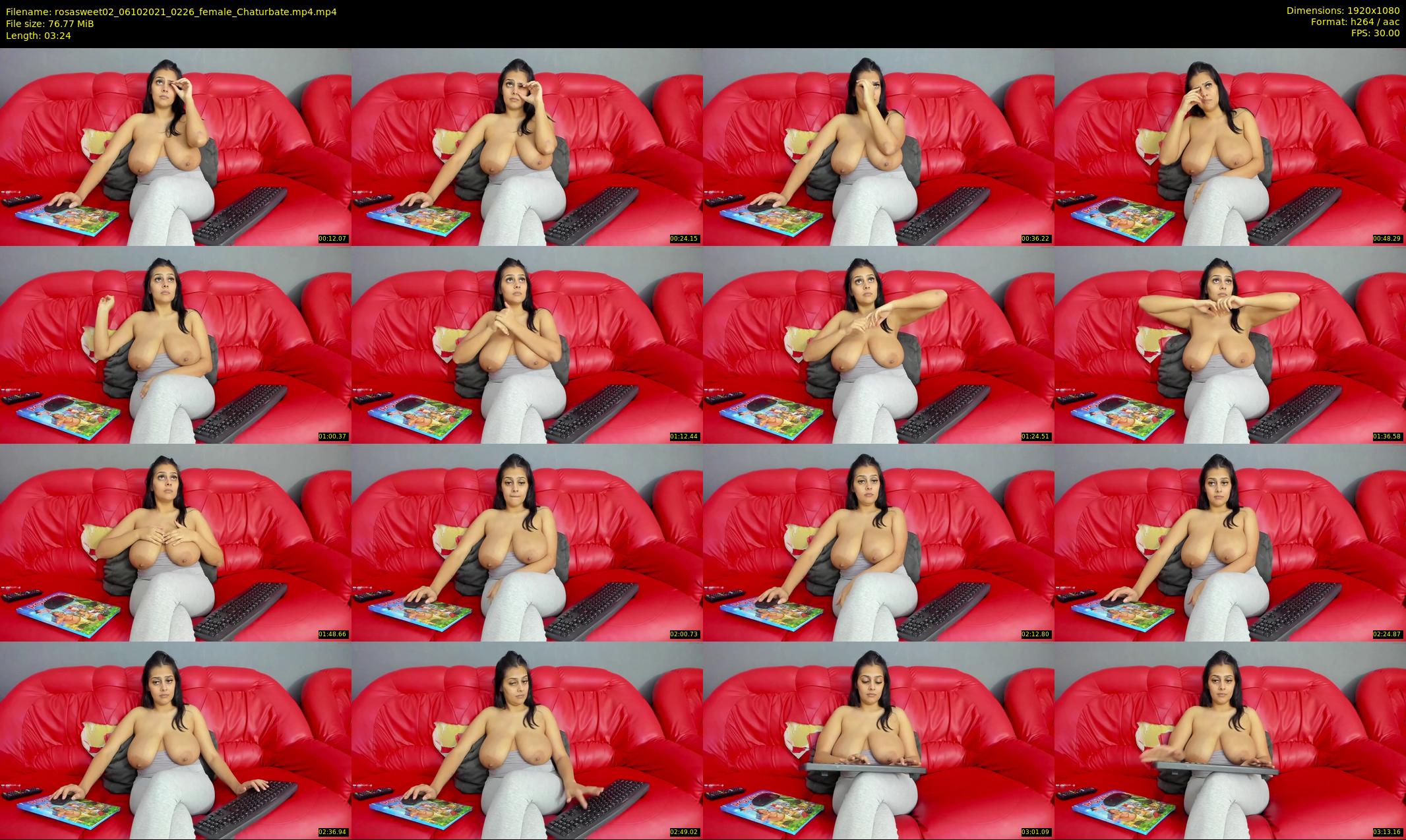 rosasweet02 — 4 minute Chaturbate female cam show recording, 1080p, Oct 6, 2021