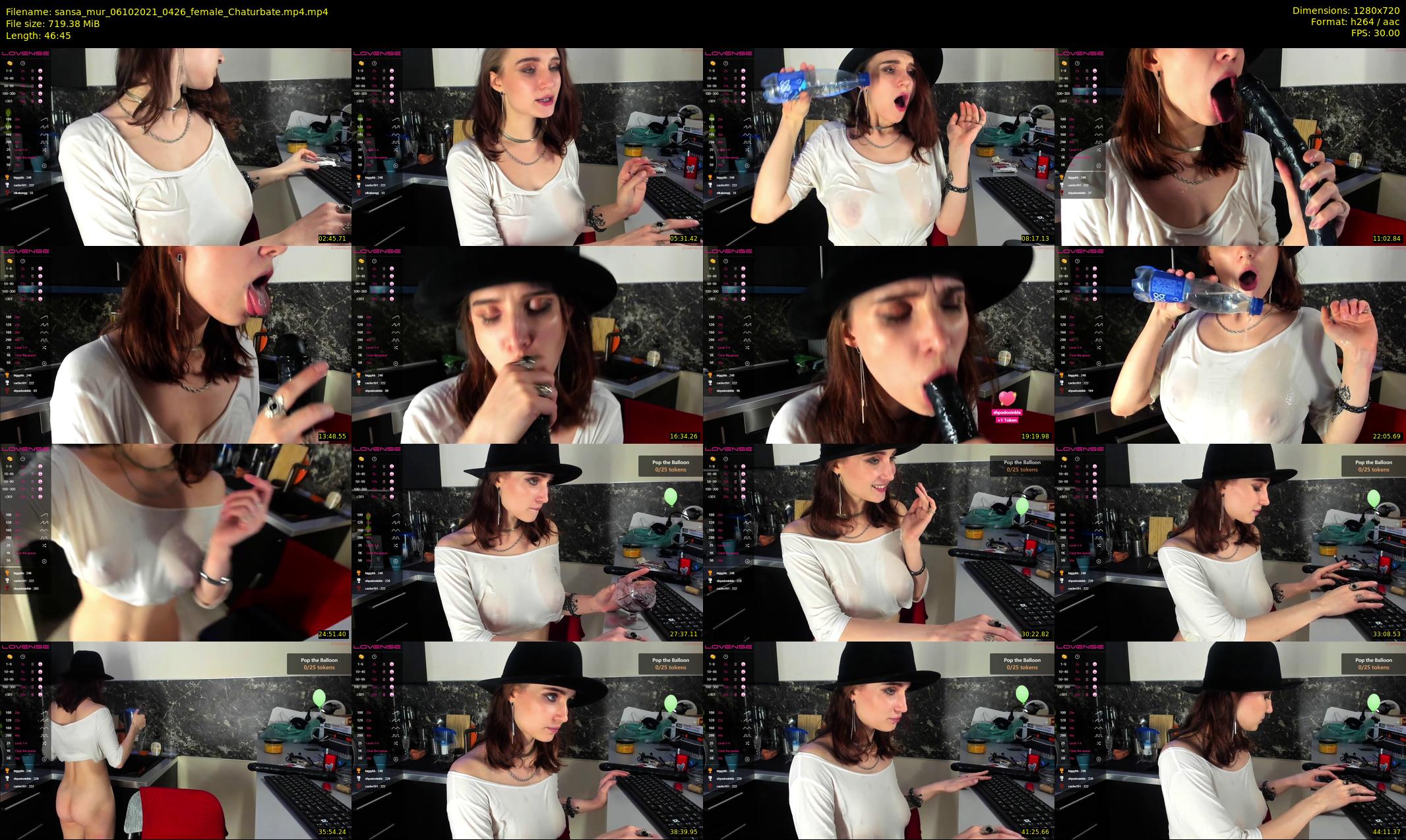 sansa_mur — 47 minute Chaturbate female cam show recording, 720p, Oct 6, 2021