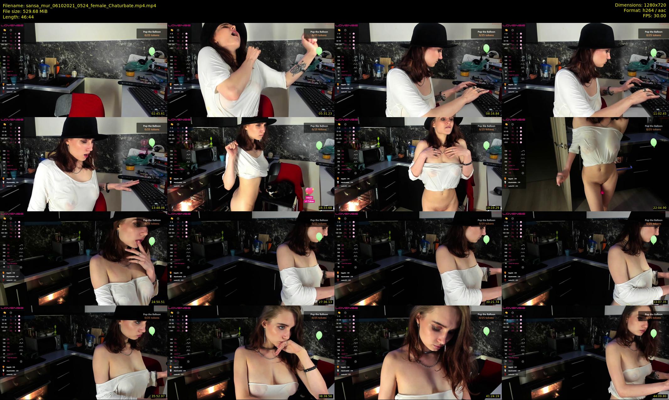 sansa_mur — 47 minute Chaturbate female cam show recording, 720p, Oct 6, 2021