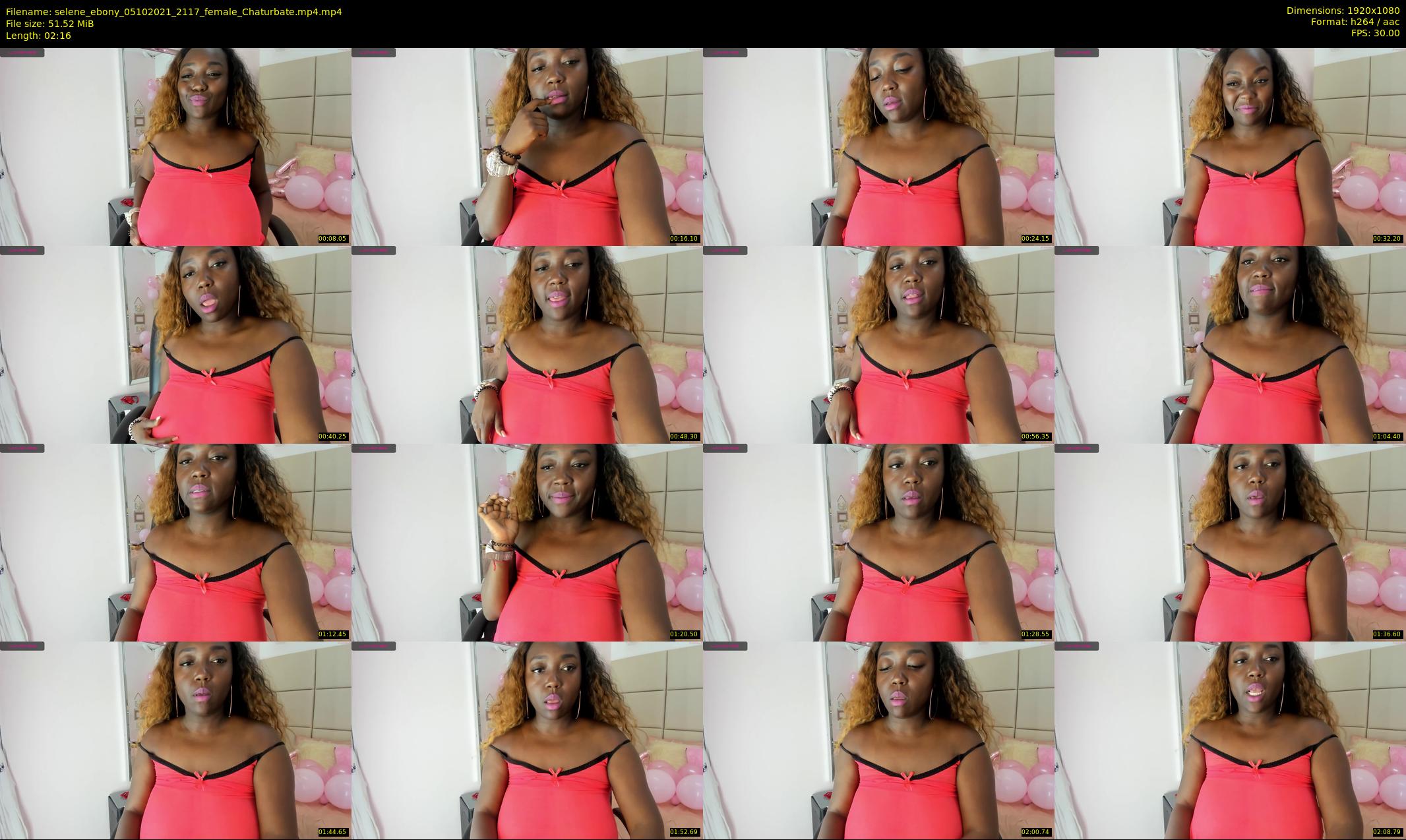 selene_ebony — 3 minute Chaturbate female cam show recording, 1080p, Oct 5, 2021