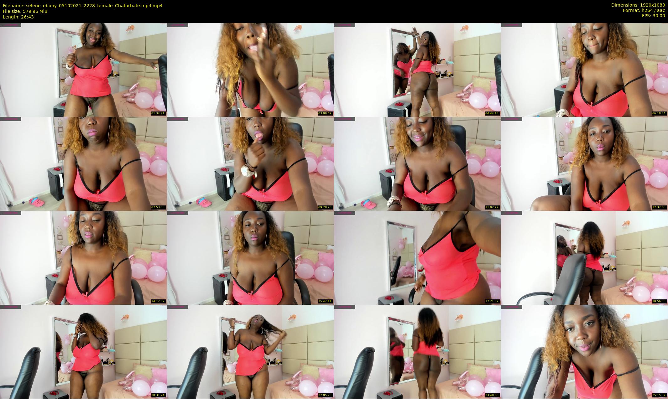 selene_ebony — 27 minute Chaturbate female cam show recording, 1080p, Oct 5, 2021