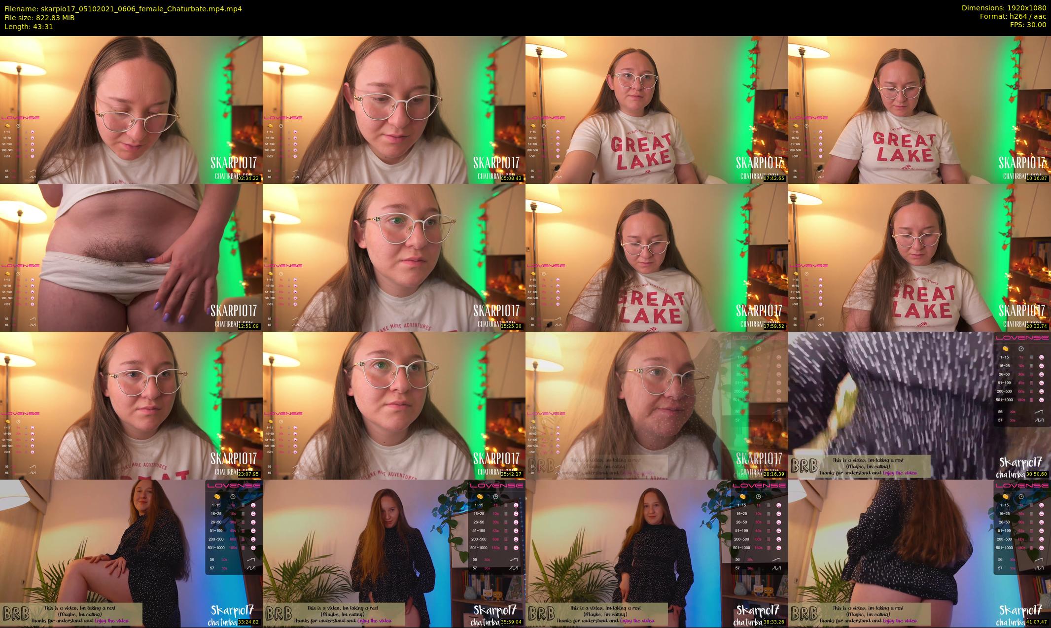 skarpio17 — 44 minute Chaturbate female cam show recording, 1080p, Oct 5, 2021