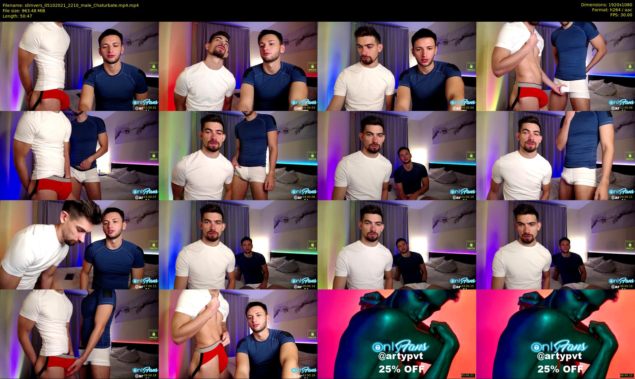 slimvers — 51 minute Chaturbate male cam show recording, 1080p, Oct 5, 2021