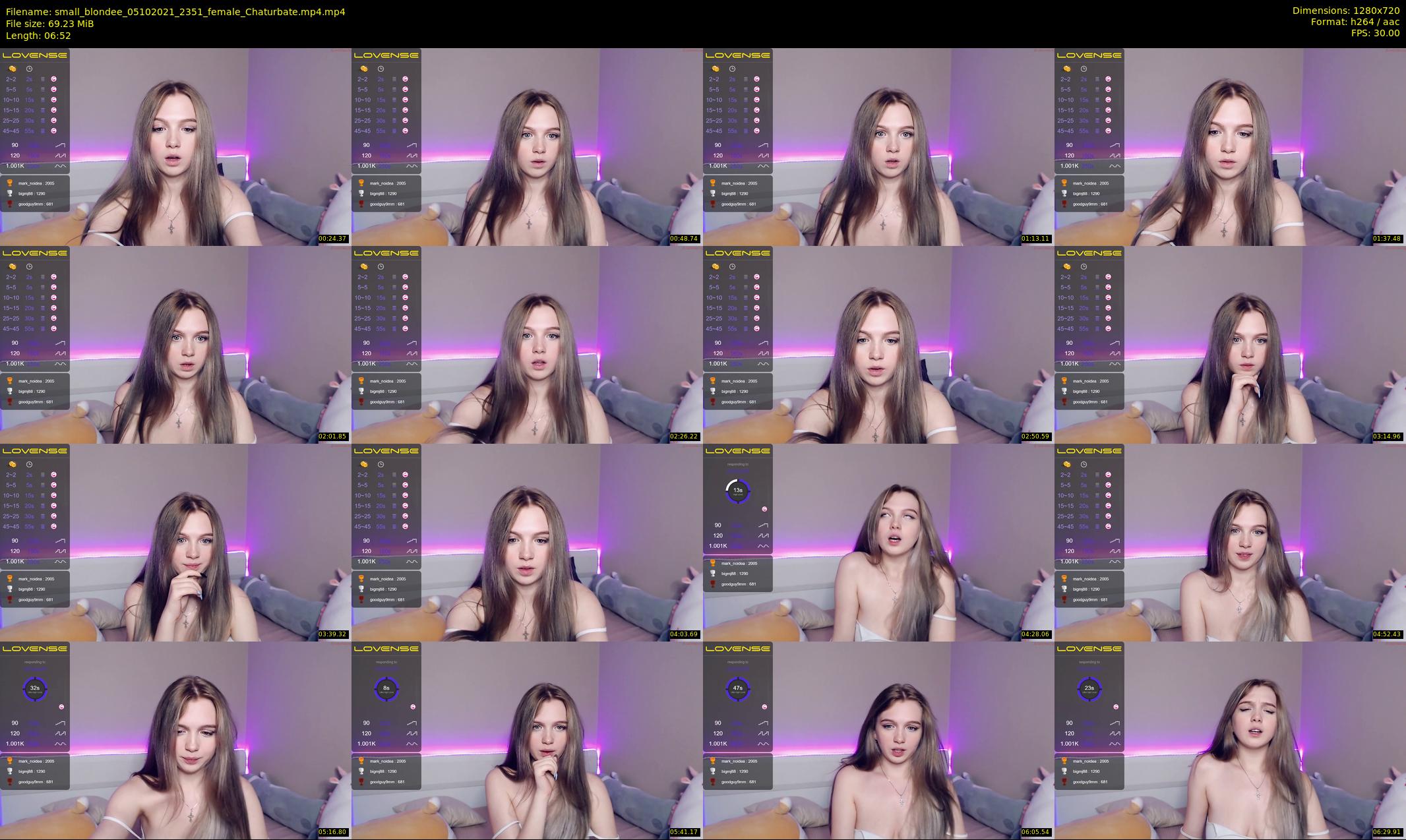 small_blondee — 7 minute Chaturbate female cam show recording, 720p, Oct 5, 2021