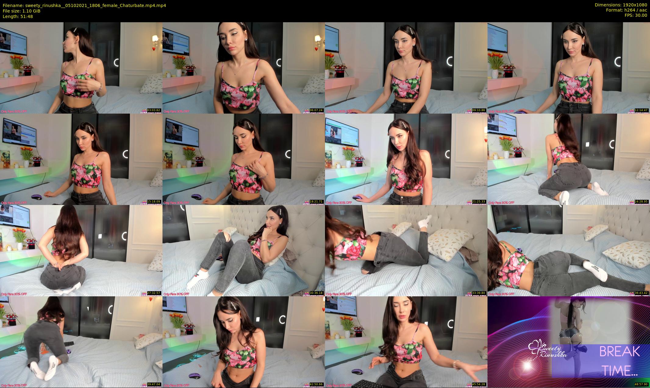 sweety_rinushka_ — 52 minute Chaturbate female cam show recording, 1080p, Oct 5, 2021